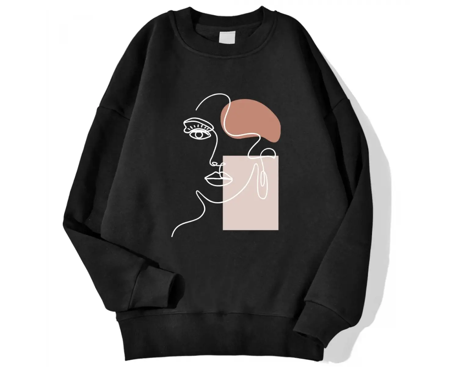 Sokak kadın Hoodie güzel kadınlar baskı basit vuruş kazak Sweatshirt yumuşak polar kazak sonb