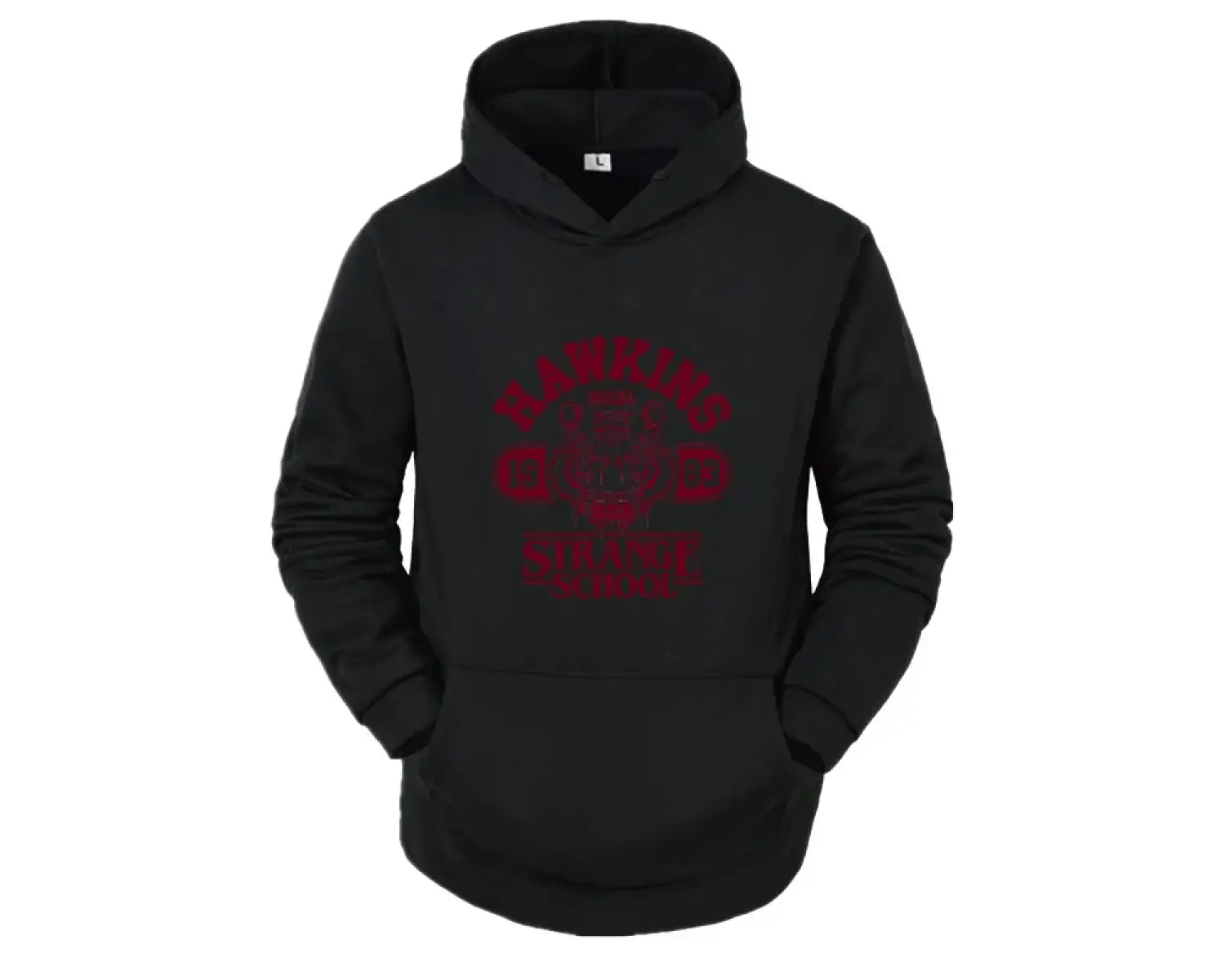 Sonbahar ve Kış Rahat Sokak Tişörtleri Erkekler ve Kadınlar için Hawkins Lisesi Indiana 1983