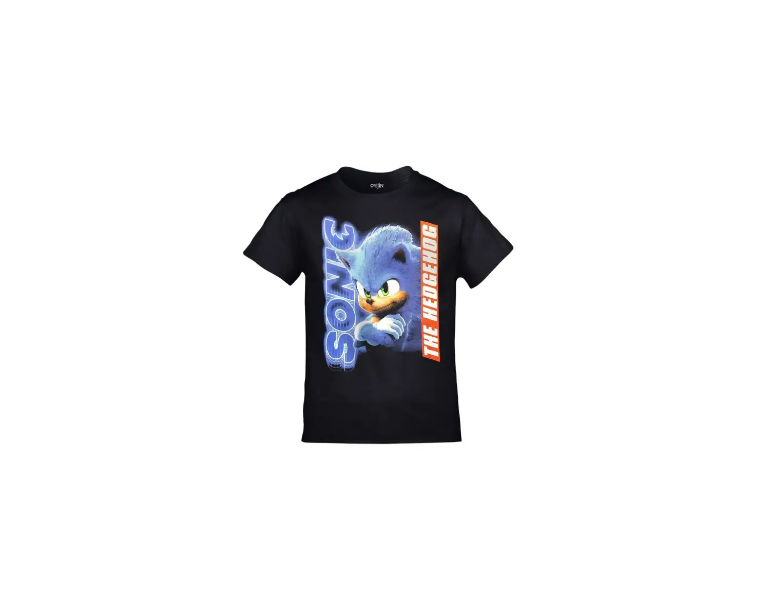 Sonic The Hedgehog Baskılı Siyah Çocuk