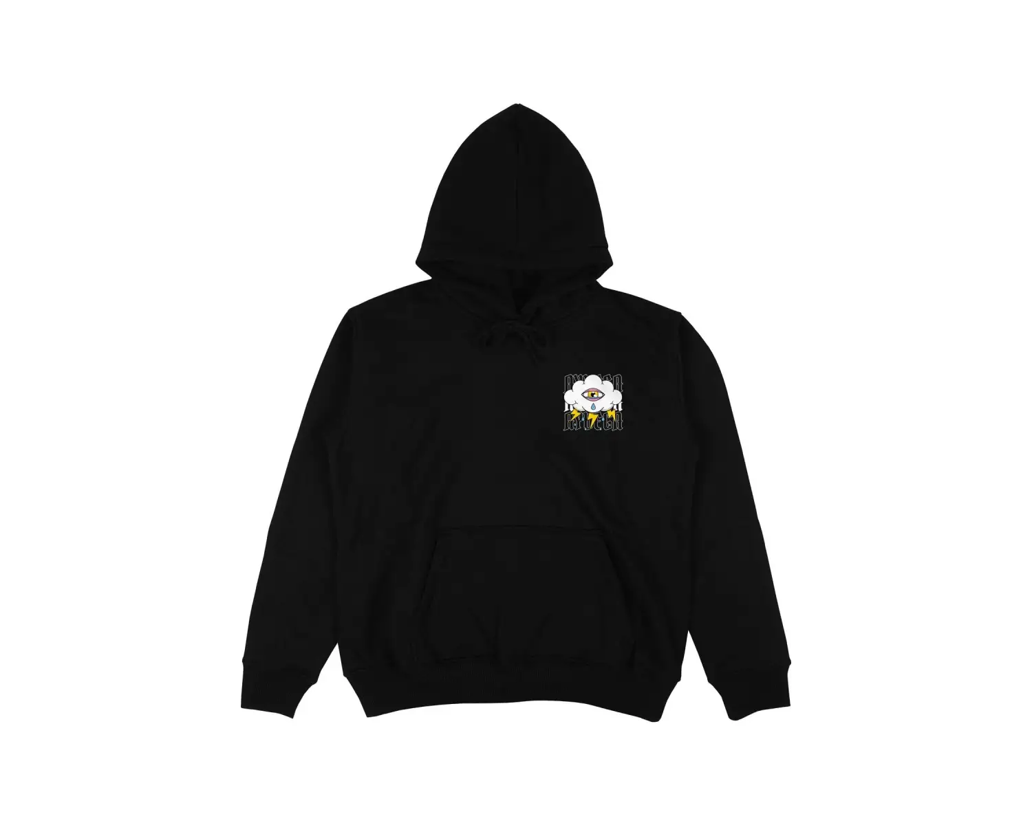 Sorrow Siyah Oversize Unisex Kapüşonlu Sweatshirt Hoodie