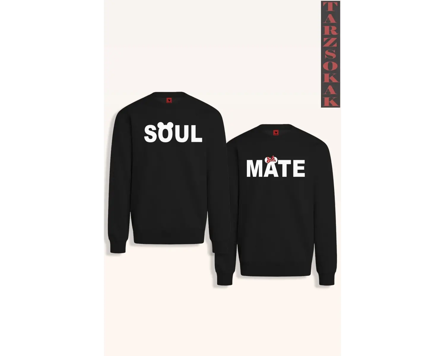 Soul Mate Ruh Eşi Tasarımlı Çift Sevgili Kombinleri Couple Clothing Yeni Sezon 2 Adet