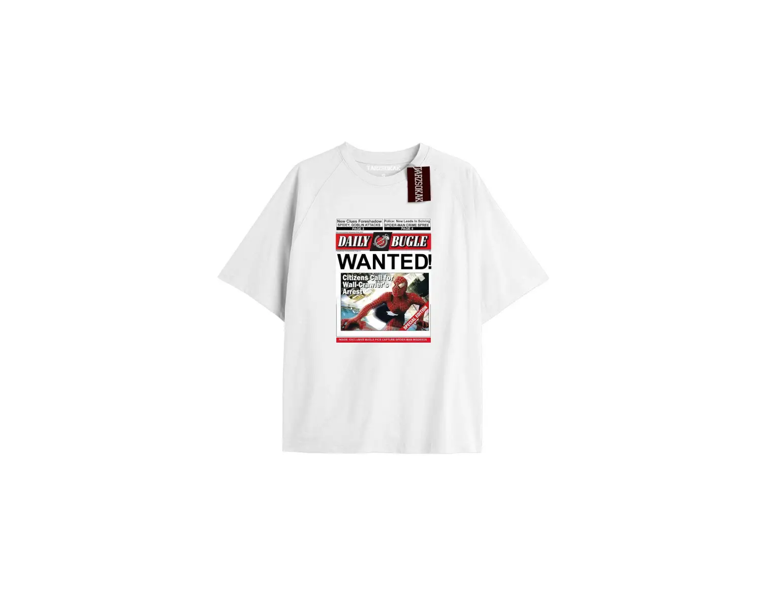 Spider-Man Gazete baskı Model No Way Home Tshirt