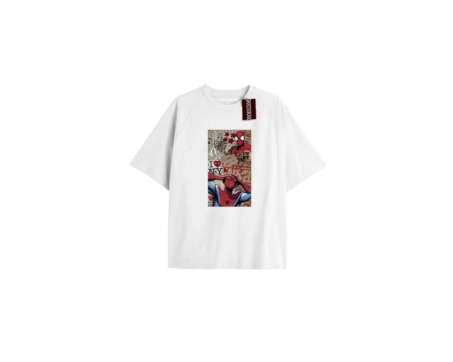 Spider-Man Gazete baskı Model No Way Home Tshirt