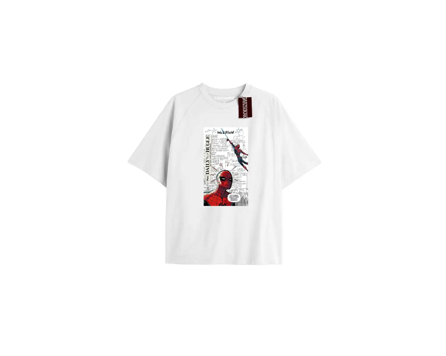 Spider-Man Gazete baskı Model No Way Home Tshirt