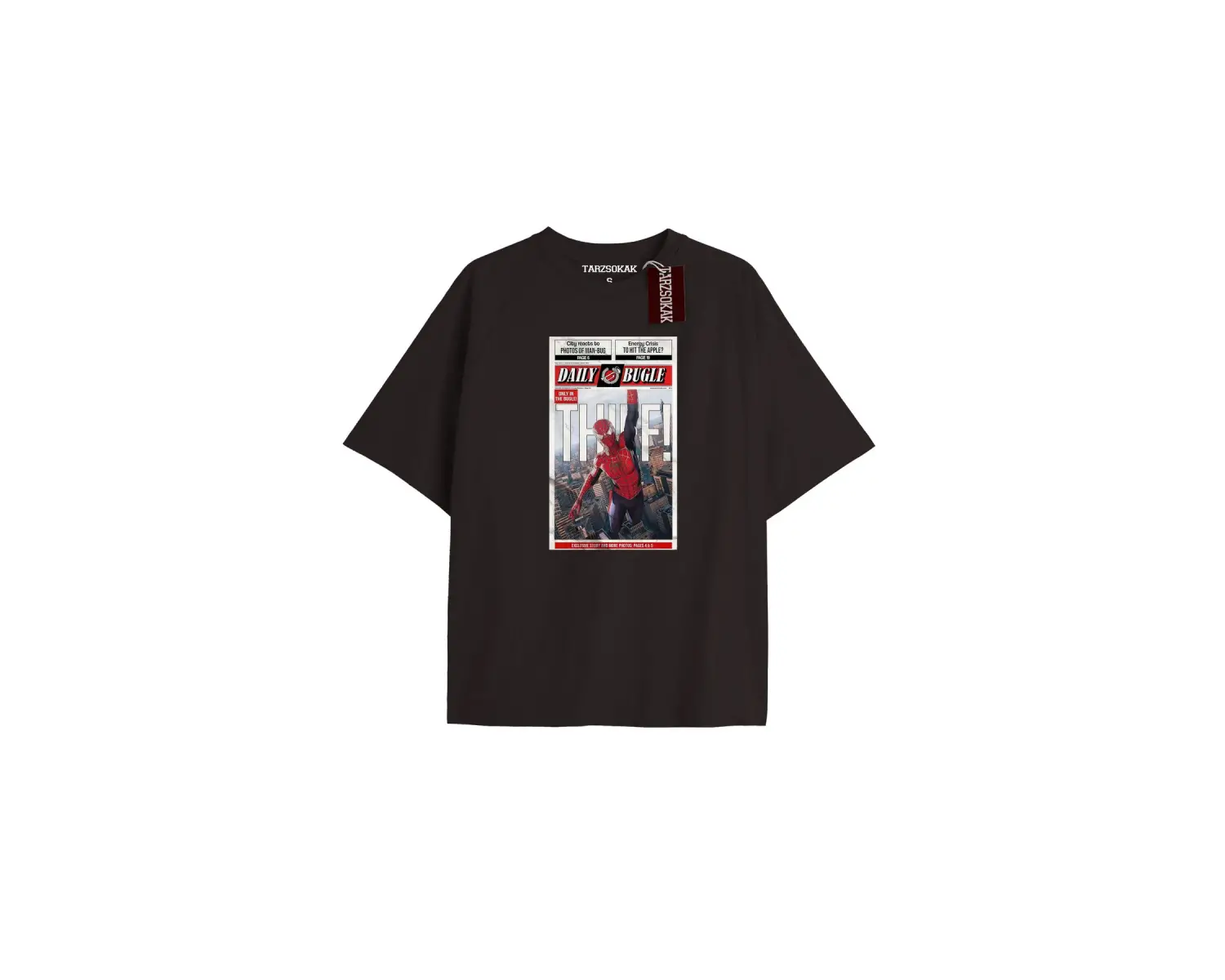 Spider-Man Gazete baskı Model No Way Home Tshirt