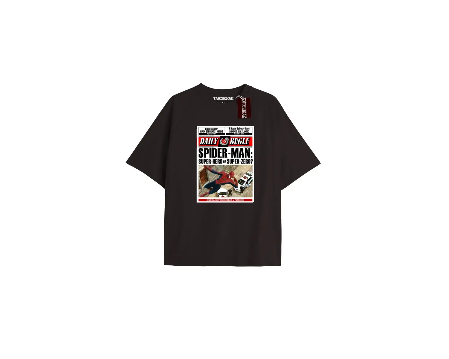 Spider-Man Gazete baskı Model No Way Home Tshirt