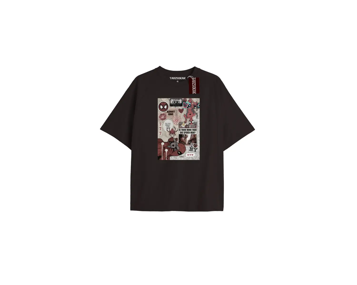 Spider-Man Gazete baskı Model No Way Home Tshirt