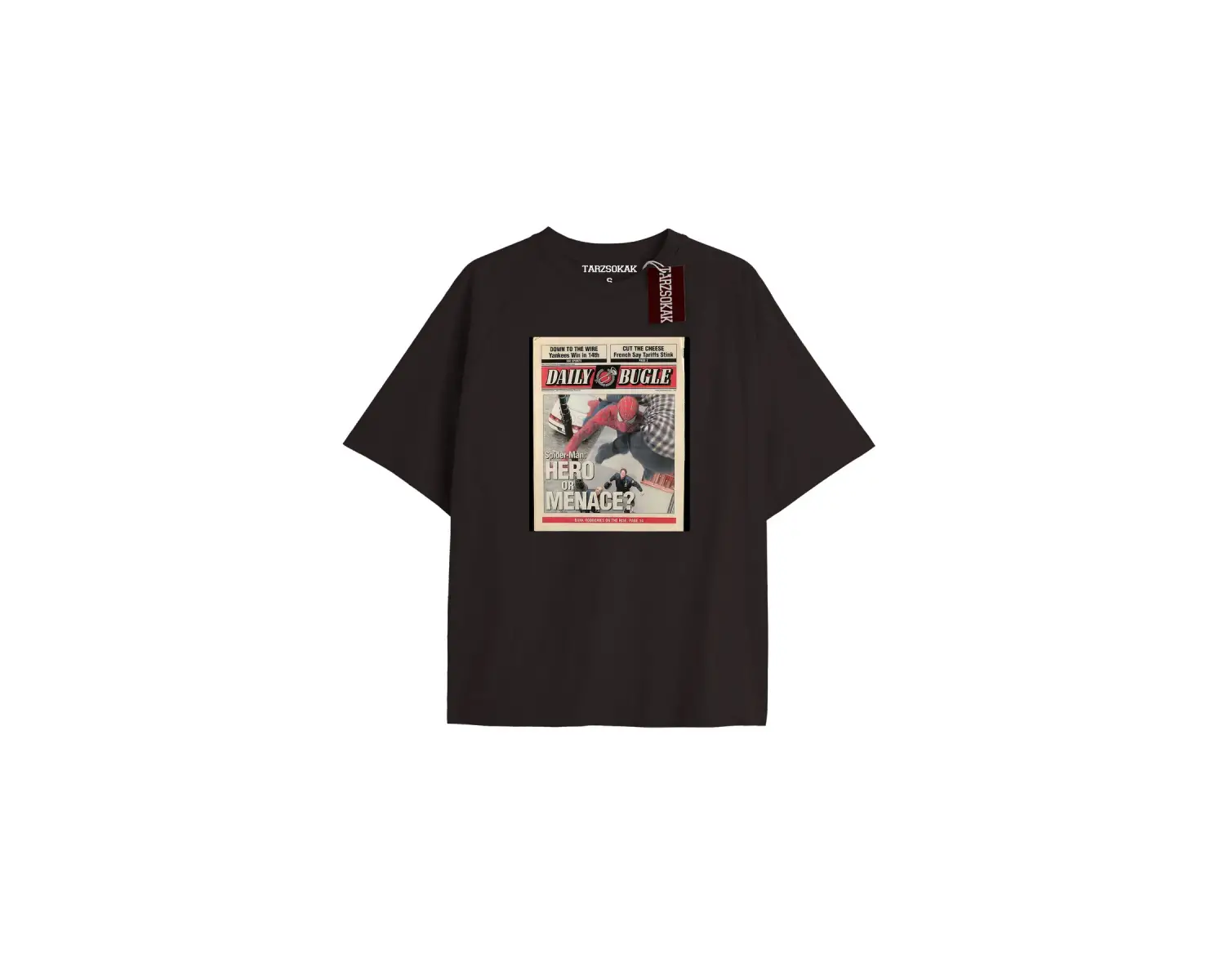 Spider-Man Gazete baskı Model No Way Home Tshirt