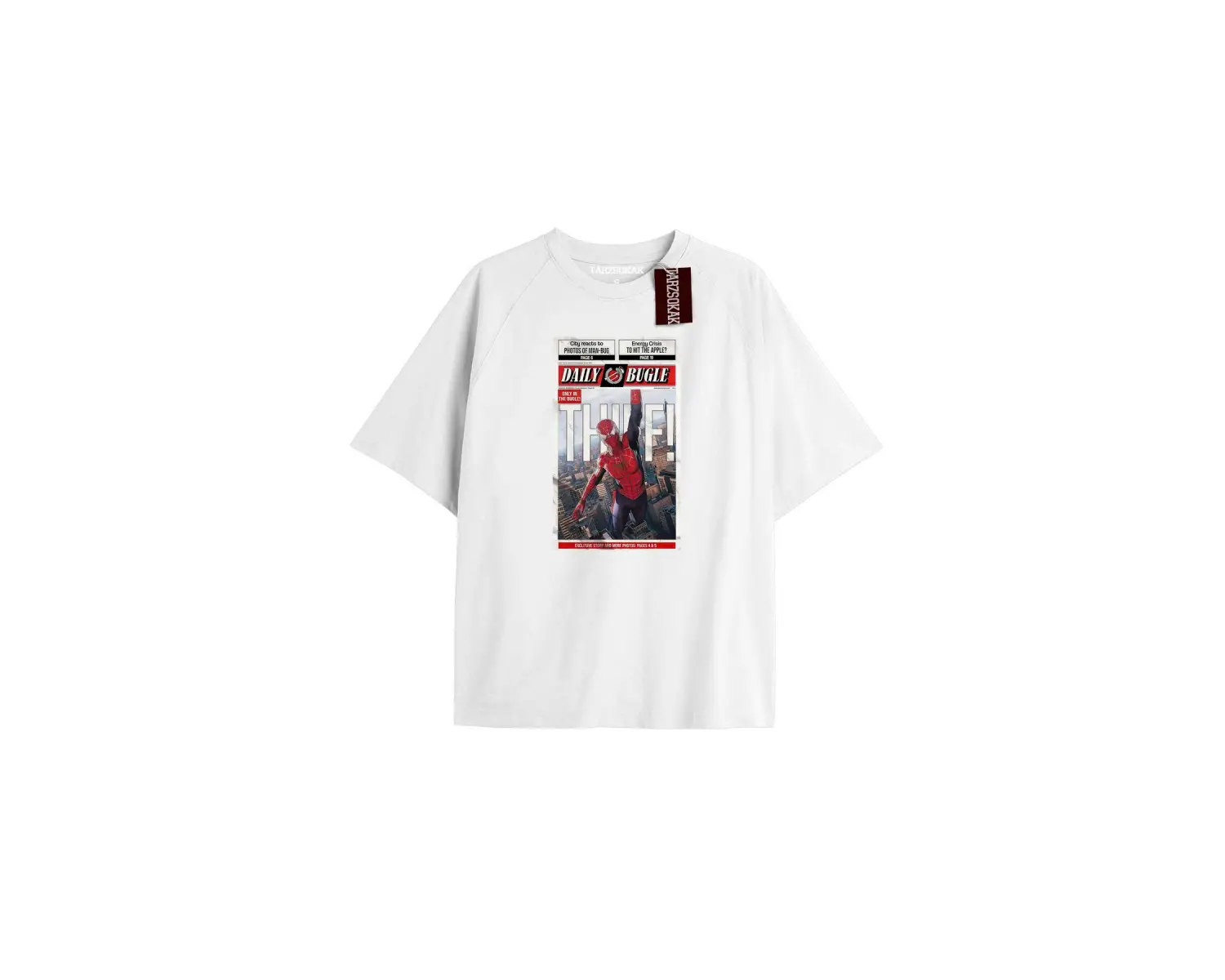 Spider-Man Gazete baskı Model No Way Home Tshirt