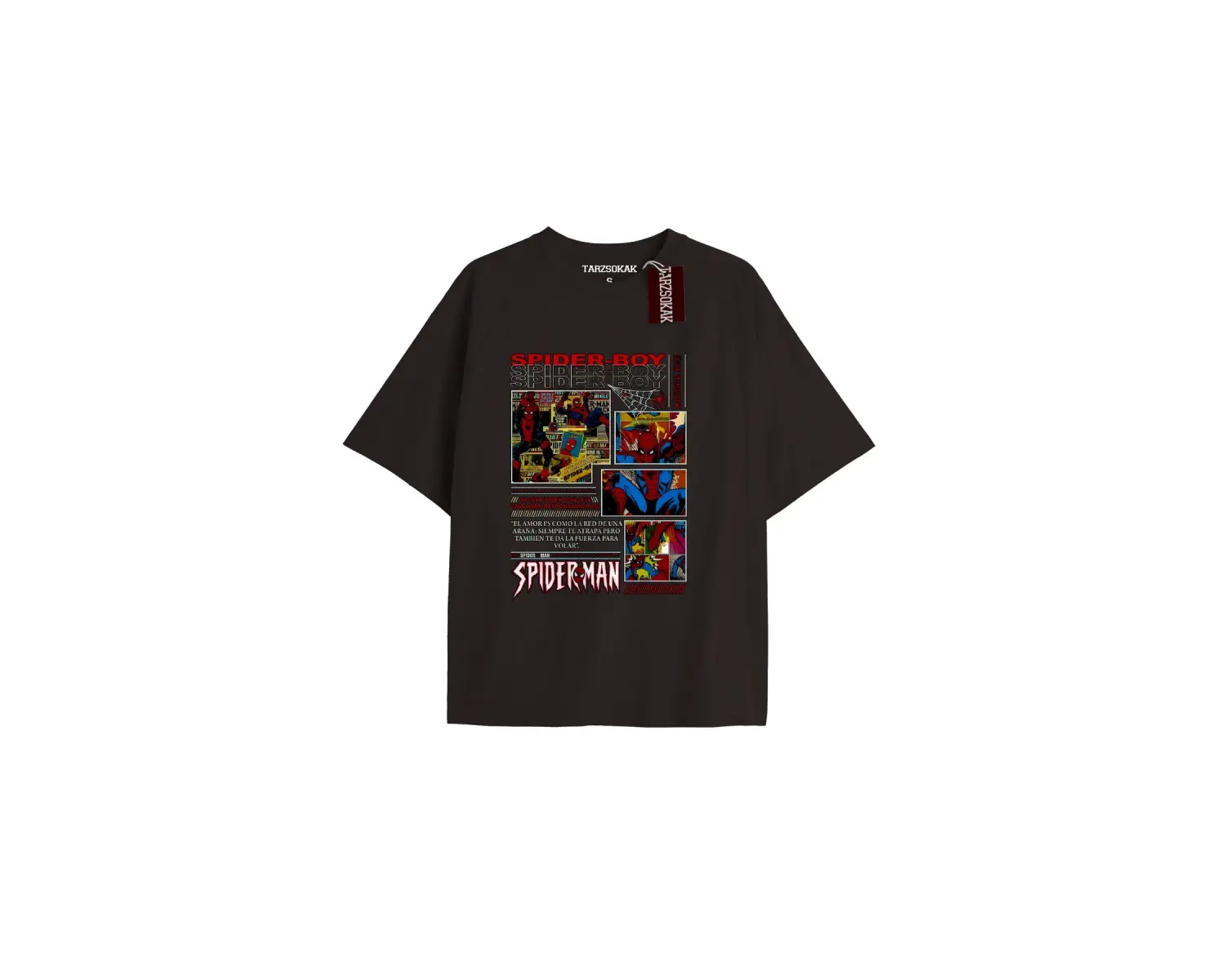 Spider-Man Gazete baskı Model No Way Home Tshirt