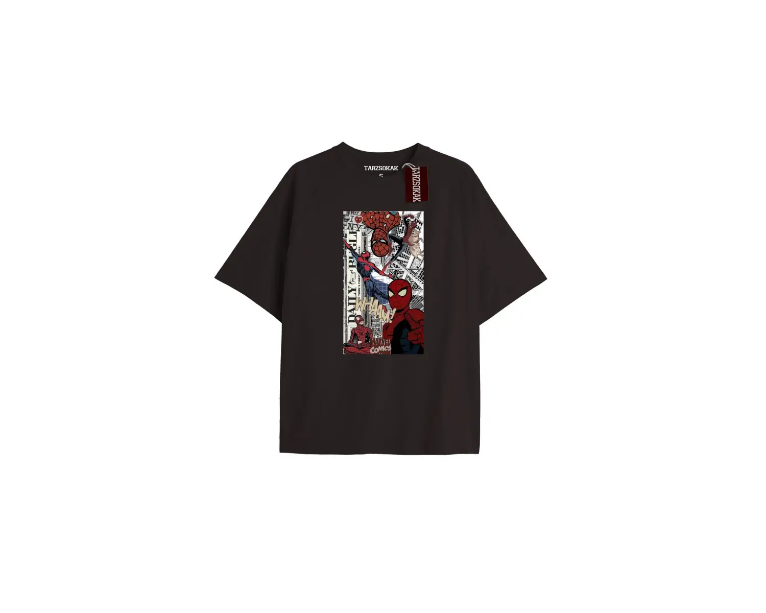 Spider-Man Gazete baskı Model No Way Home Tshirt