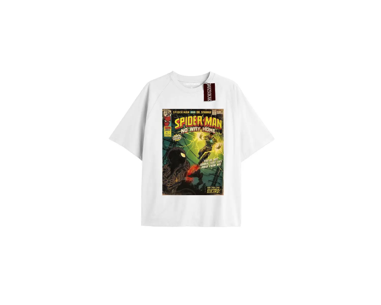 Spider-Man Gazete baskı Model No Way Home Tshirt