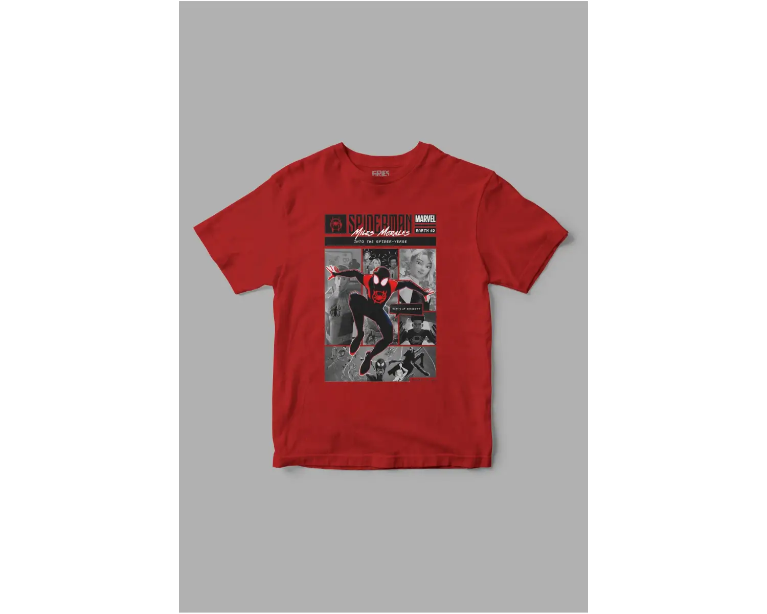 Spiderverse Miles Morales Baskılı Tişört