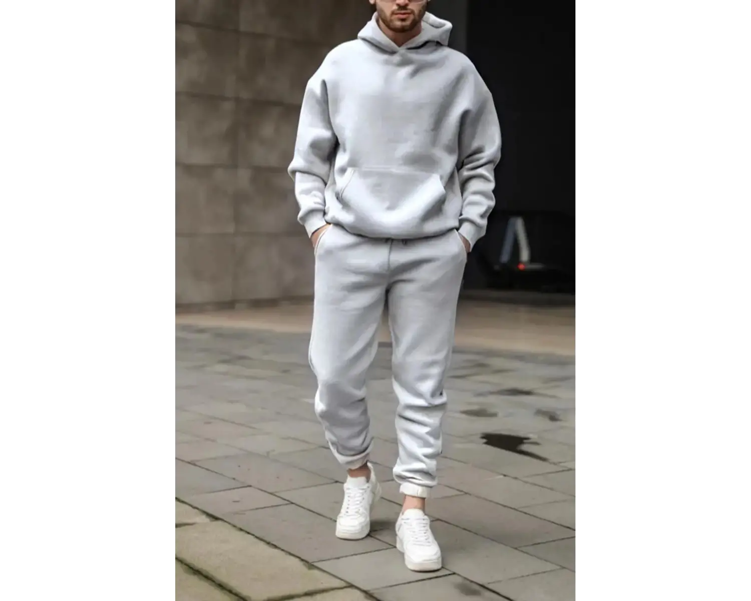 Spor Eşofman Takımı Beyaz