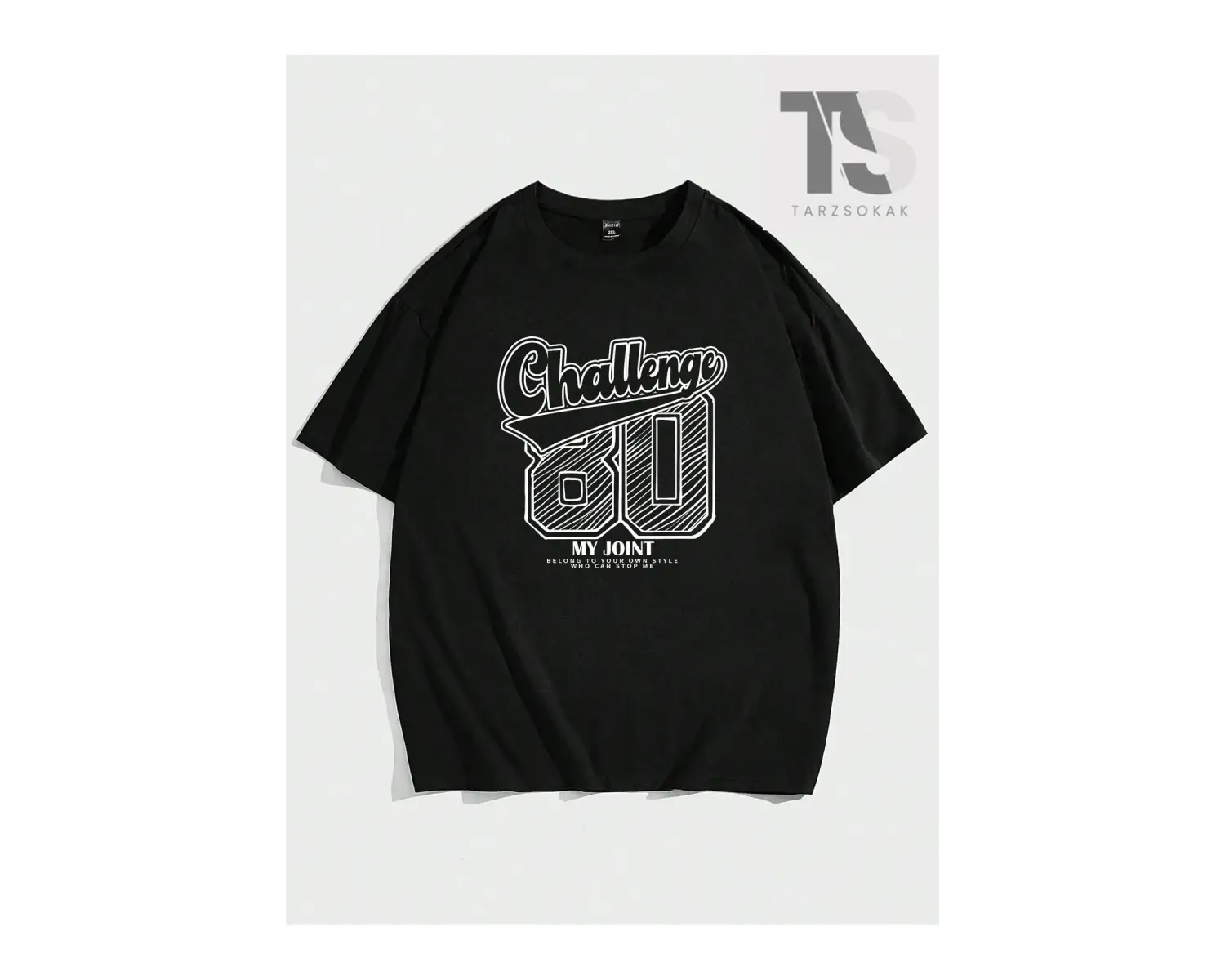 Spority Erkek Yazılı Baskılı Yuvarlak Yaka Kısa Kollu Tişört