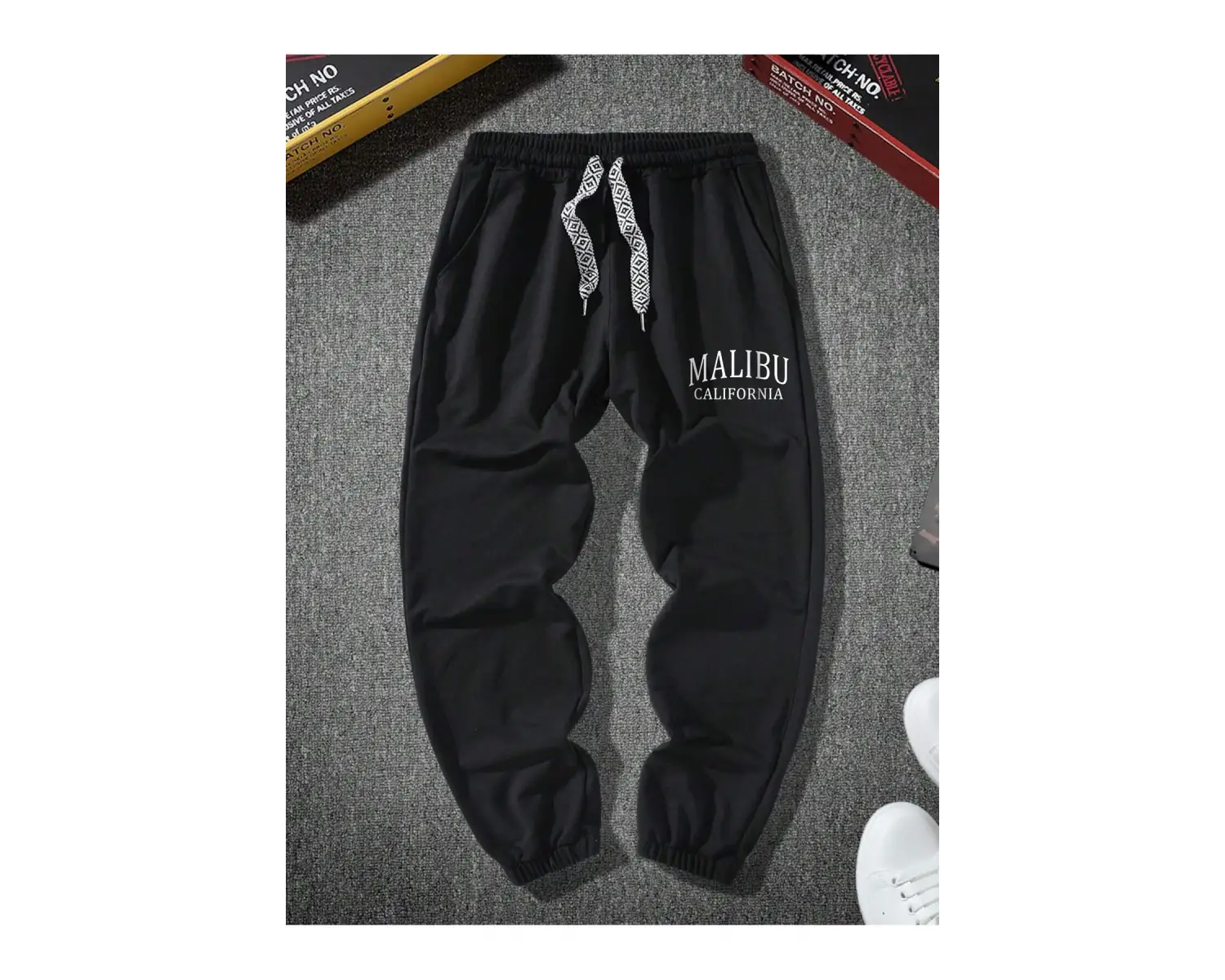 Sporsity Letter Graphic Drawstring Waist Eşofman Altı