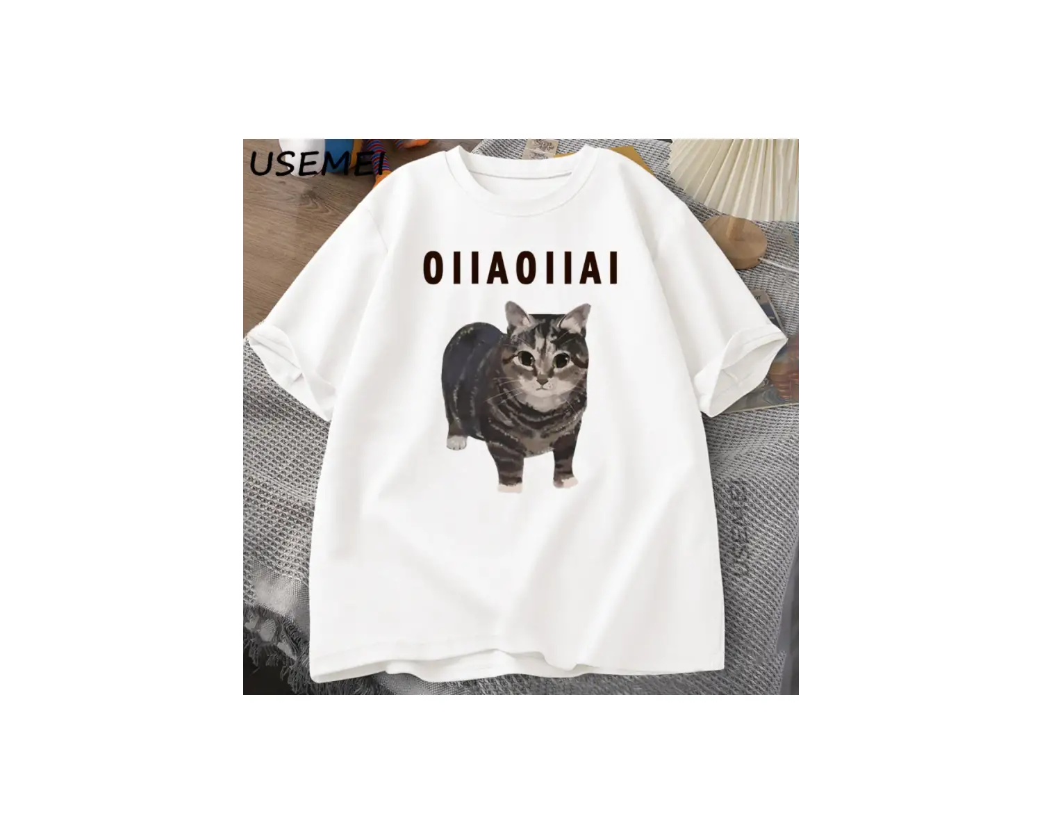 Starvalley vadisi uyku kedi Sploot grafik T shirt erkekler rahat komik kısa kollu tişört Unis 2907