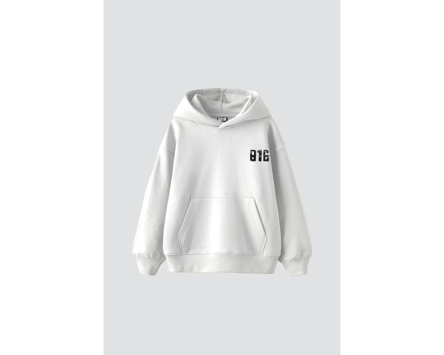 Street 816 Baskılı Oversize Unisex Premium Beyaz