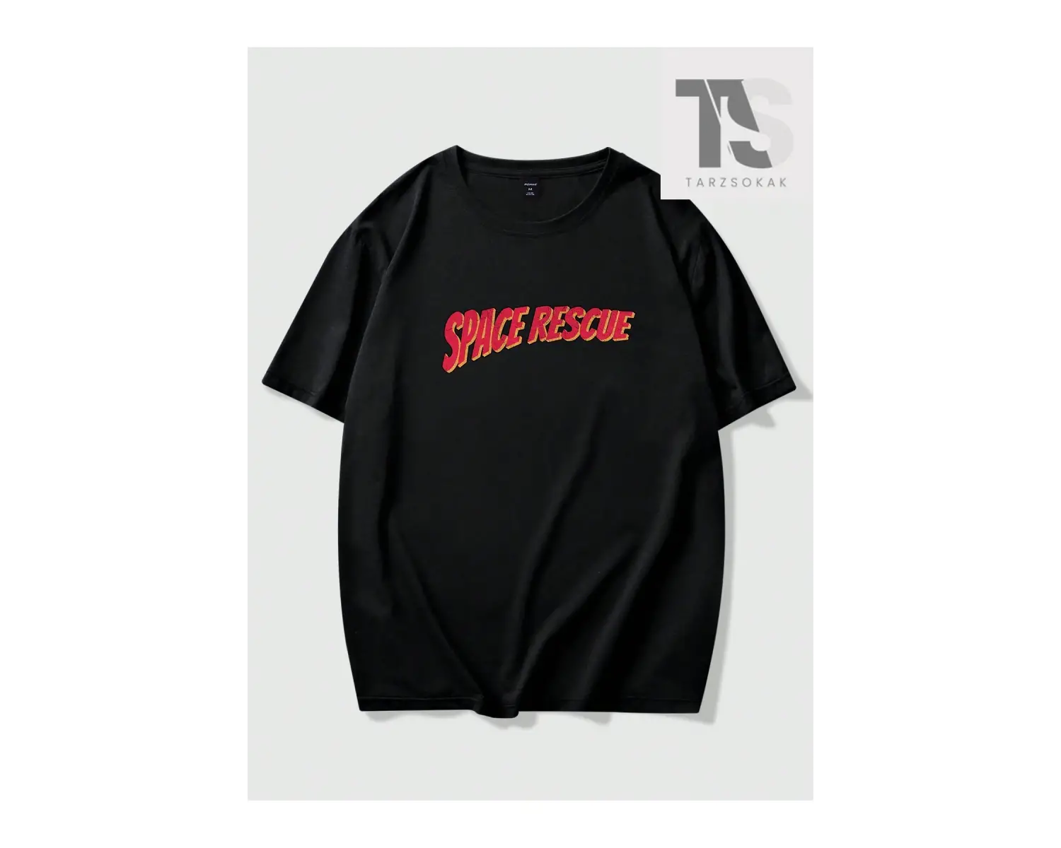 Street Life Erkek Astronot Yazılı Baskılı T-Shirt