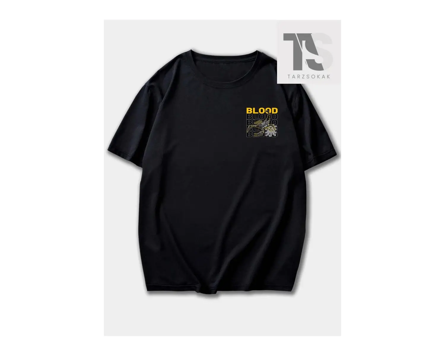 Street Life Erkek Harfli Akrep Grafikli Tişört