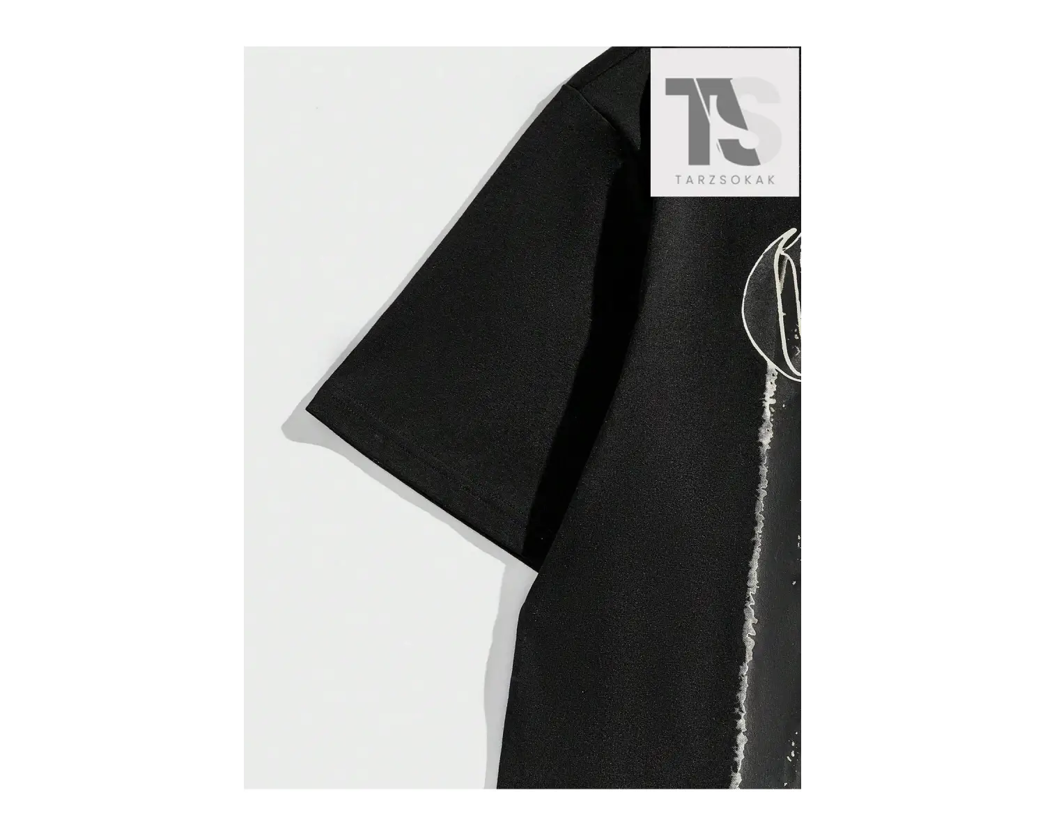 Street Life Erkek Mektup ve Yıldız Grafikli Tişört