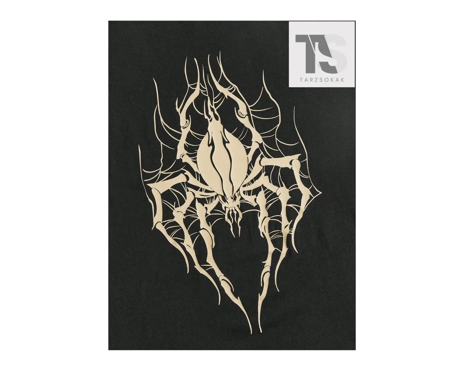 Street Life Erkek Örümcek Desenli Tişört