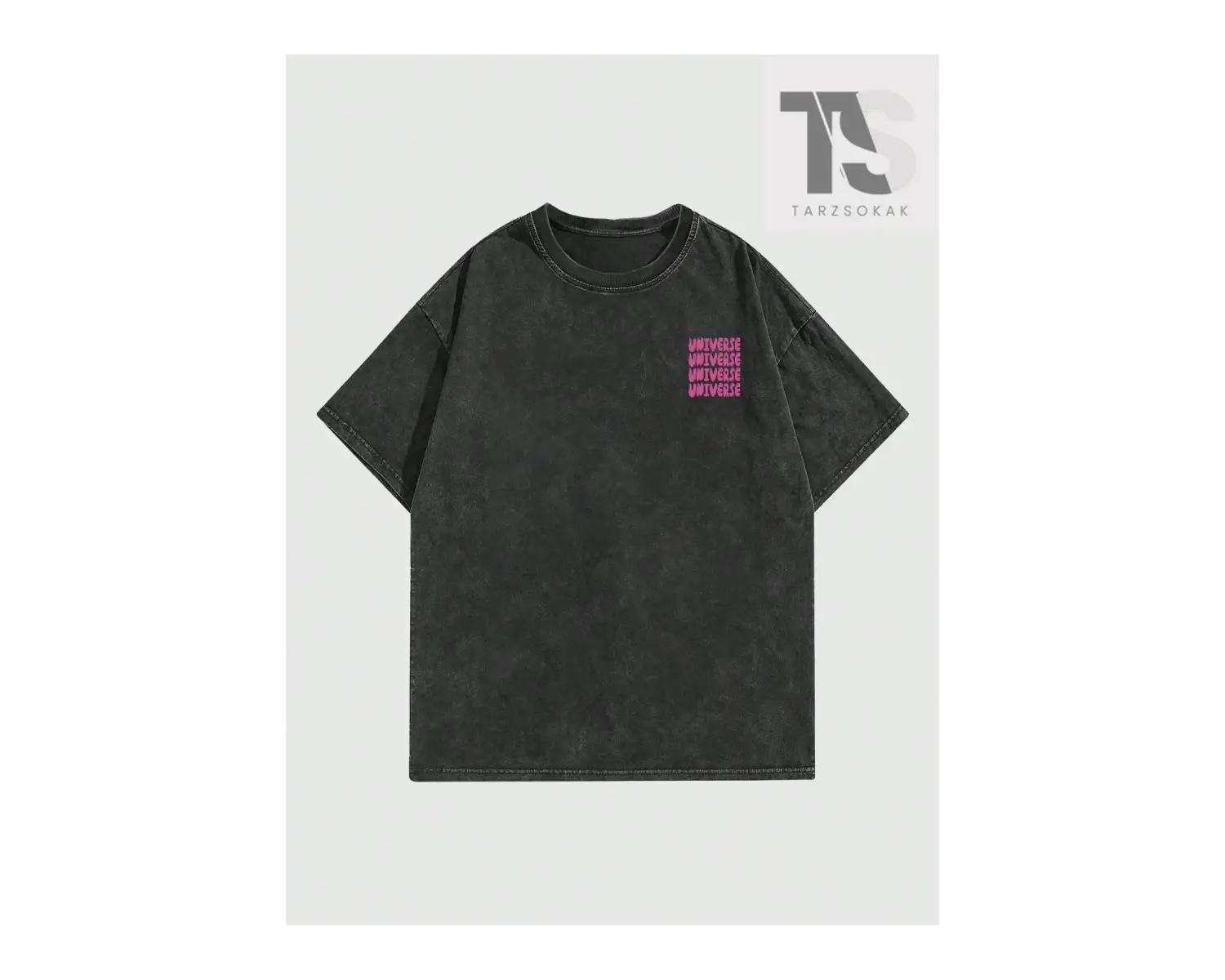 Street Life Erkekler Renkli Graffiti Baskı Ve Boyalı Mektup Tişört