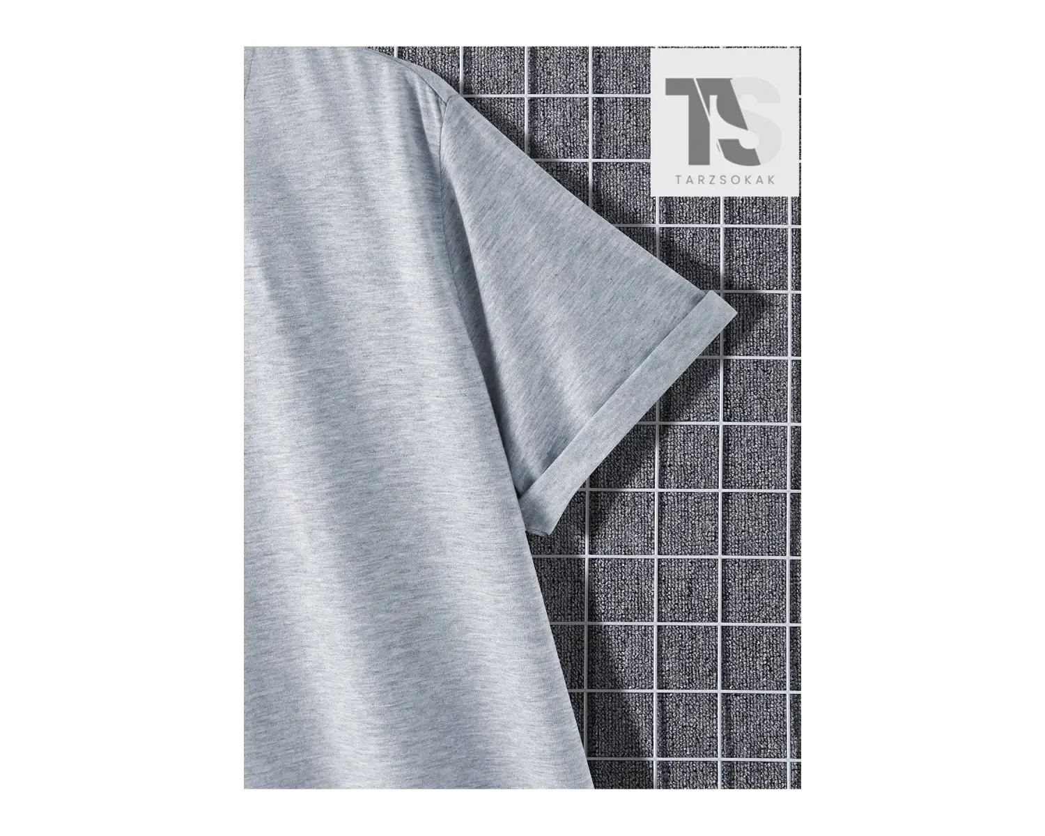 Street Life İngilizce Ve Çiçek Baskılı Erkek Düşük Omuz Tişört