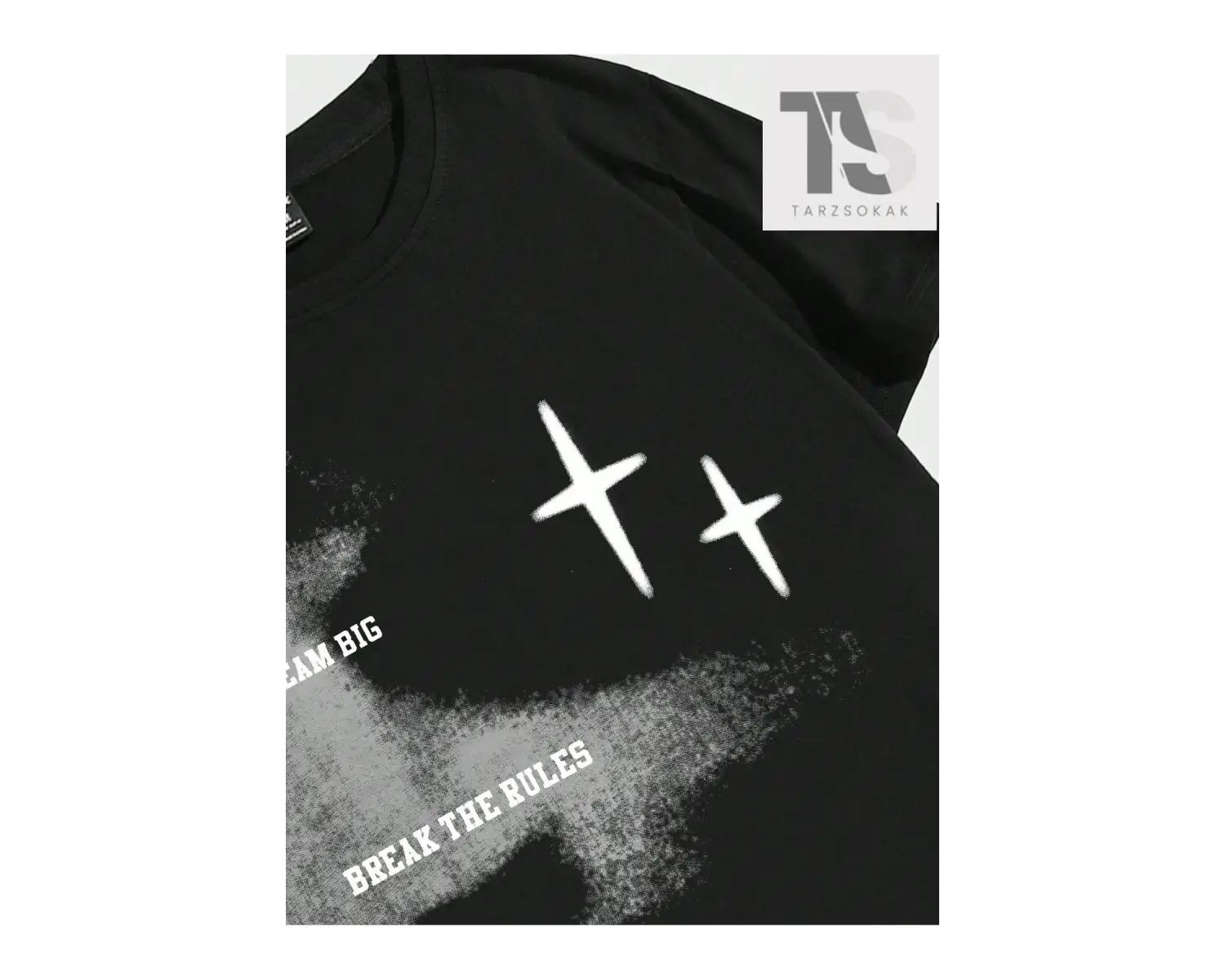 Street Life Yazı Tasarımlı Yuvarlak Yaka Erkek Kısa Kollu Günlük Giyim Tişört