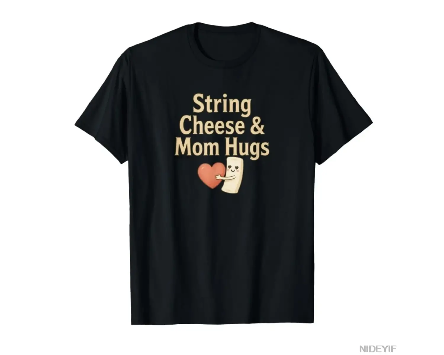 String Cheese & Mom Hugs Relatable Tasarım Erkek Kadın T-shirt %100 Pamuklu Tişörtler Kısa Ko