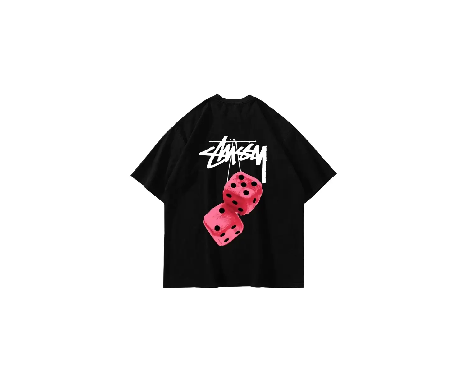 Sts. Dice Sırt Baskılı Oversize Unisex Beyaz