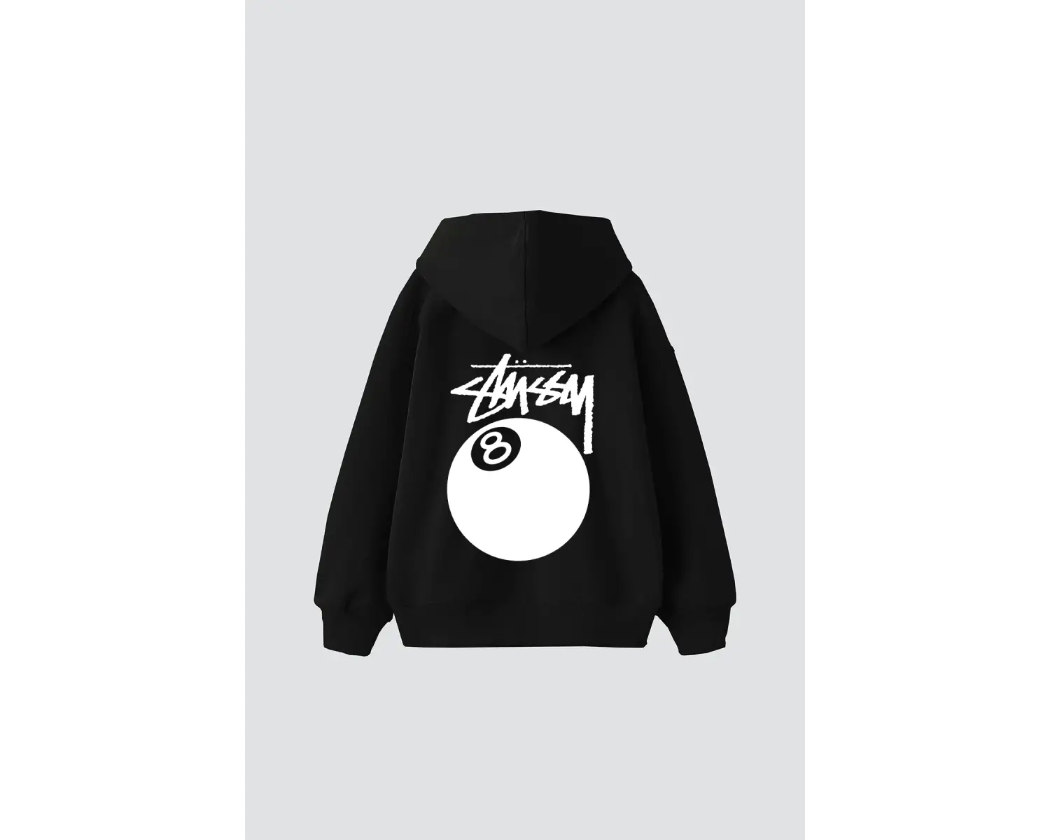 Sts. Eight Ball Baskılı Oversize Unisex Beyaz