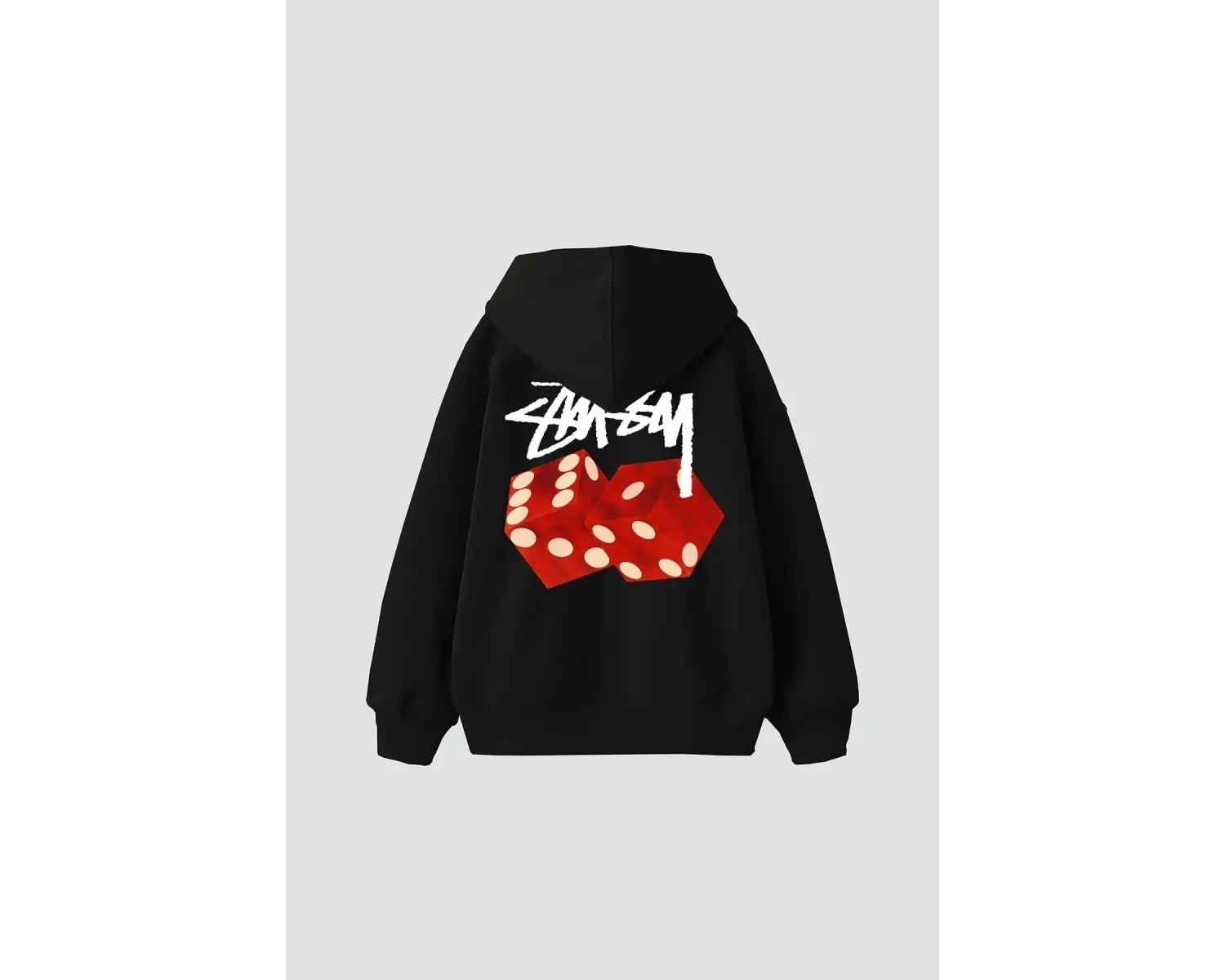 Sts Red Dıce Baskılı Oversize Unisex Beyaz