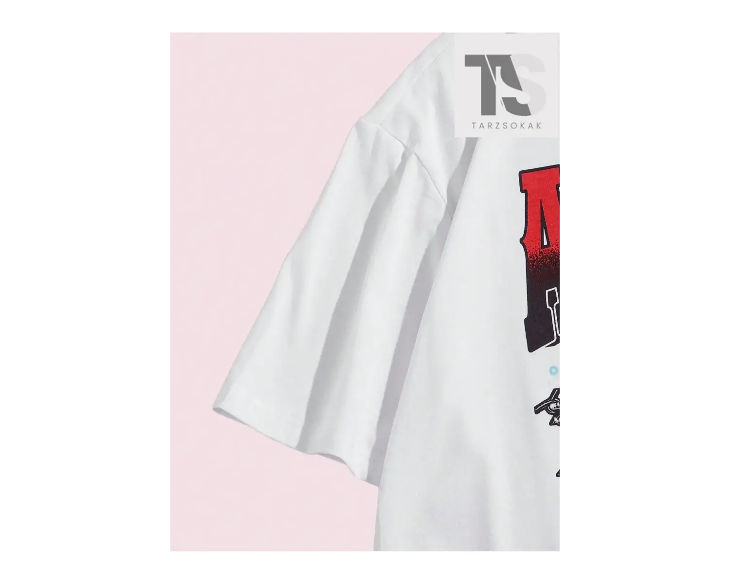 Studio Chunk Erkek Pamuk Harfli ve Kalpli Tişört