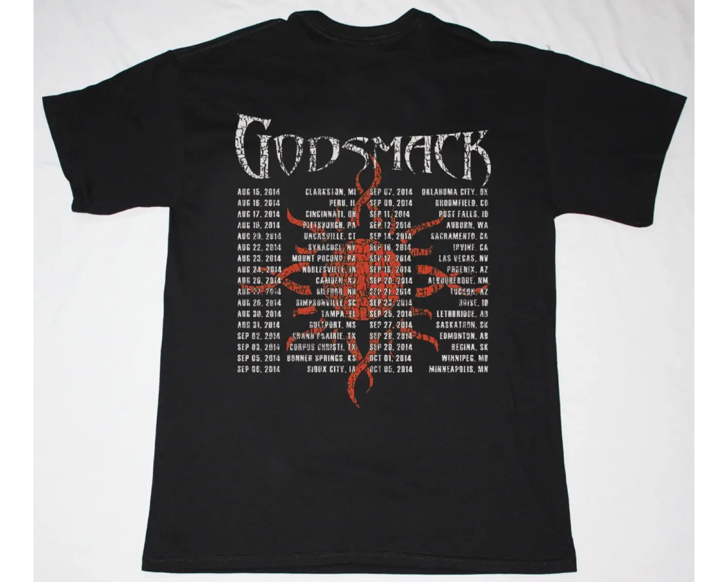 SUICIDAL TENDENCIES MIKE MUIR NEW BLACK T-SHIRT ÖN VE ARAKA BASKILI