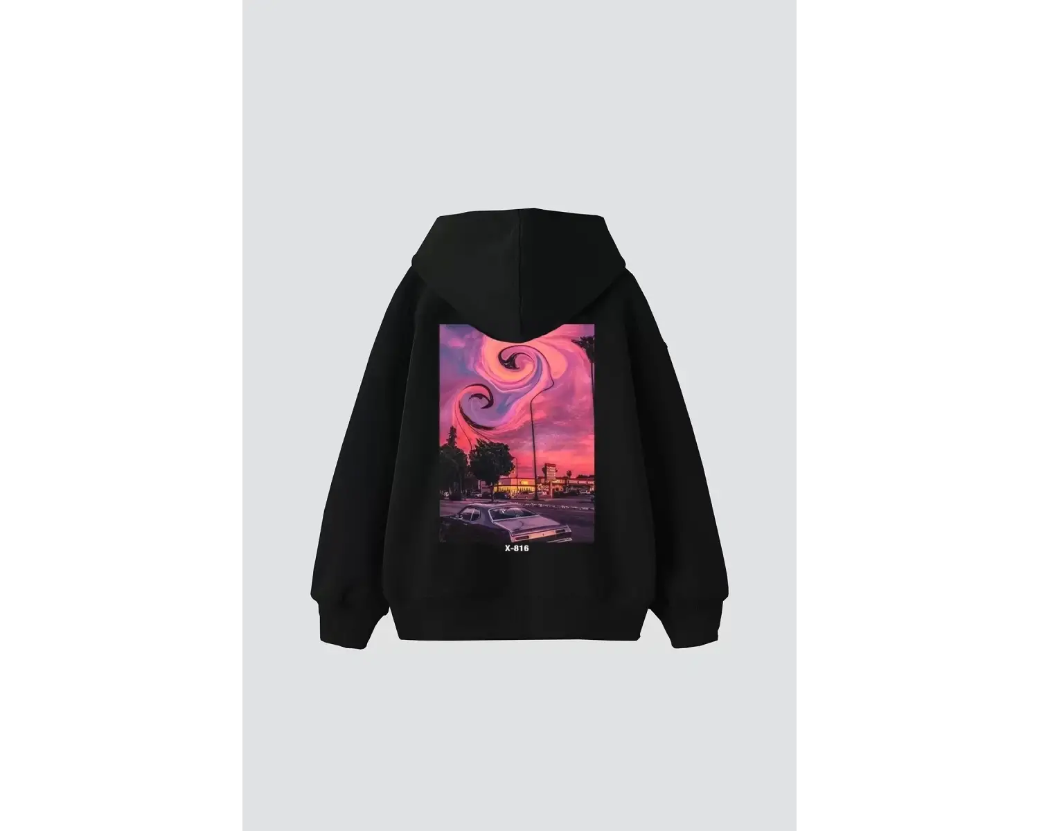 Summer Love Sırt Baskılı Oversize Unisex Beyaz