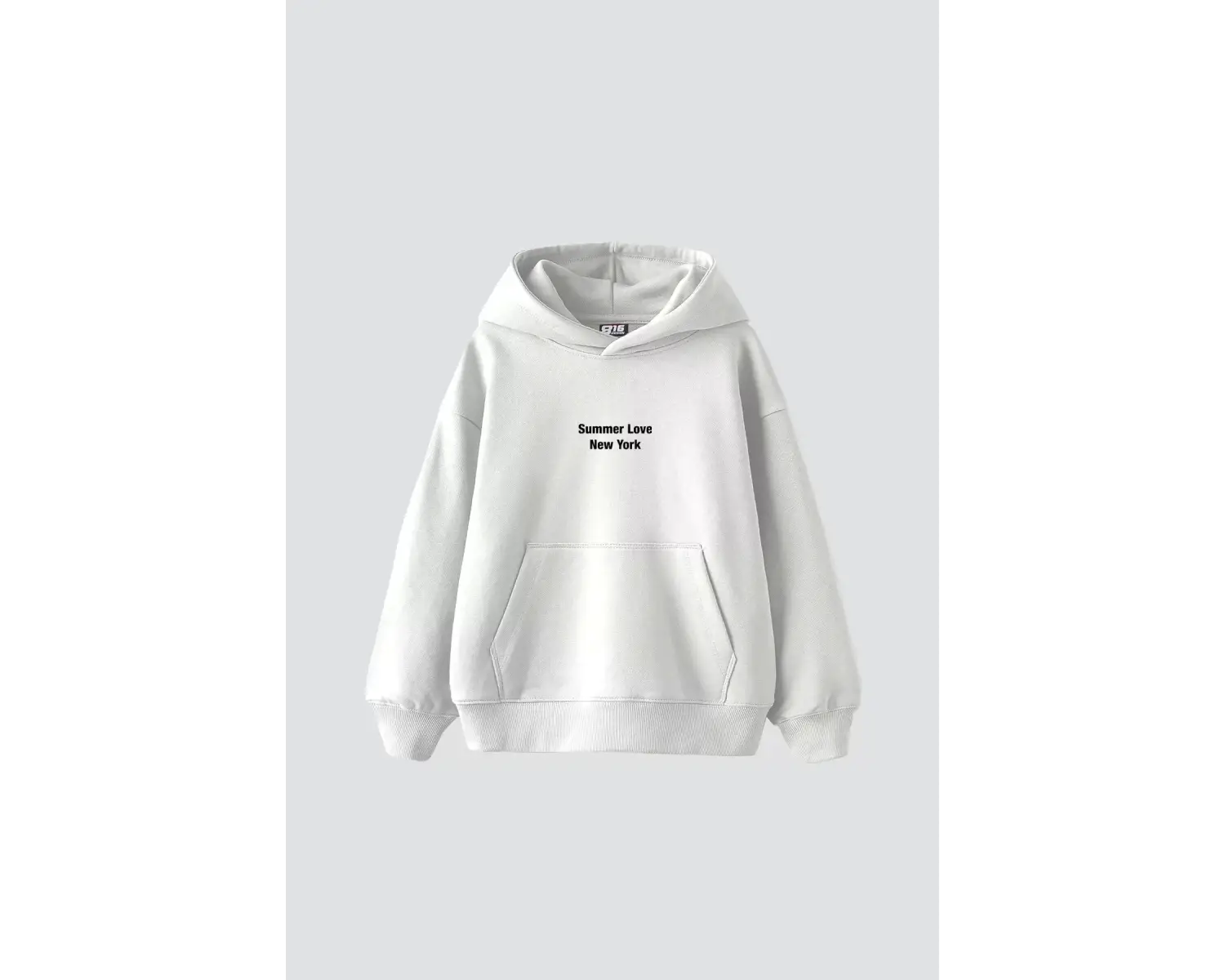 Summer Love Sırt Baskılı Oversize Unisex Beyaz