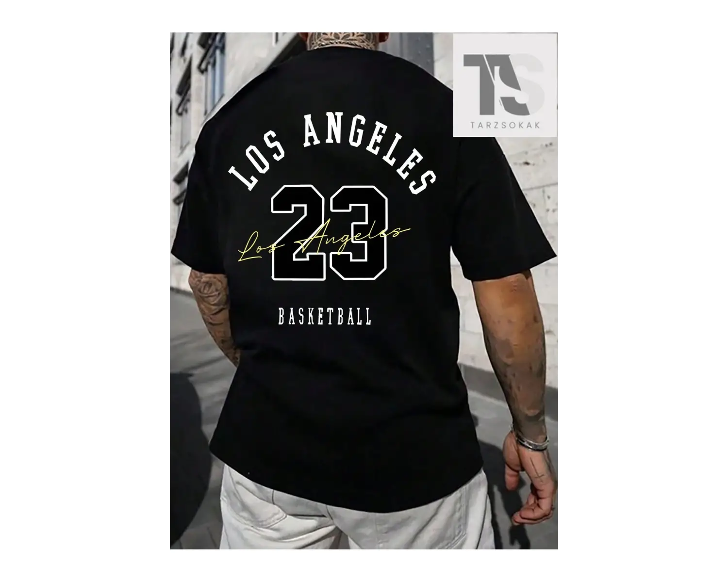 SUMWON Önü Nakışlı Süet Tişört