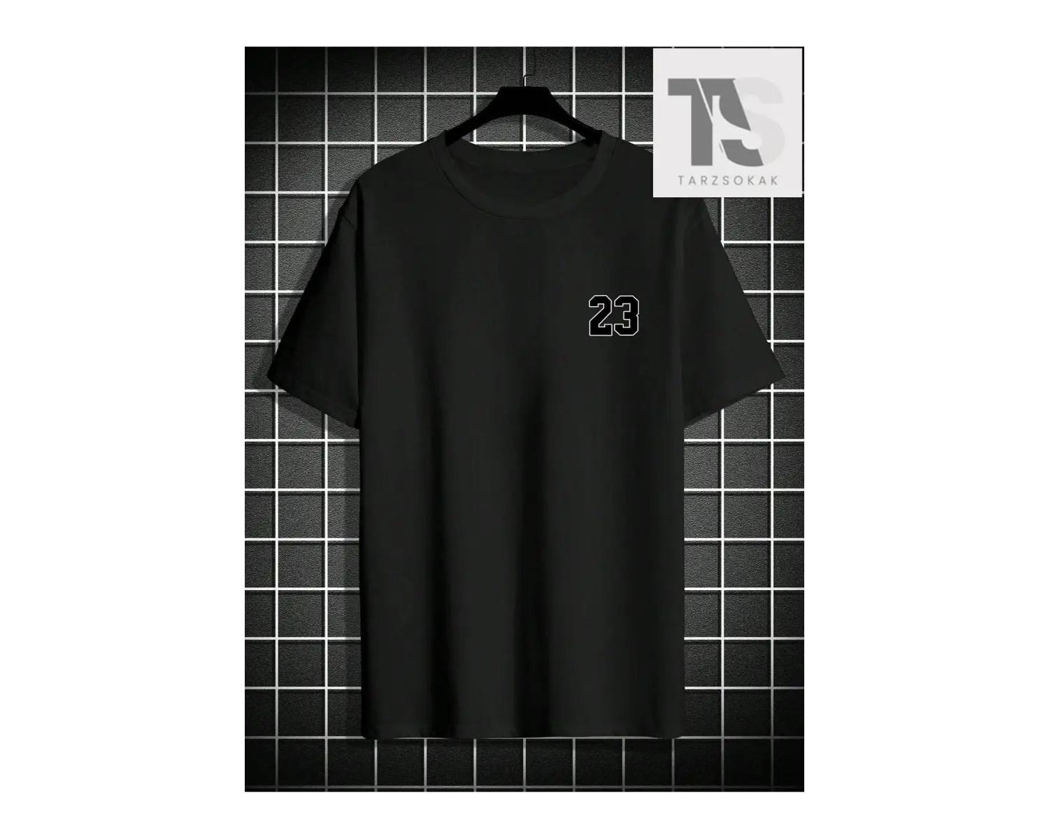 SUMWON Önü Nakışlı Süet Tişört