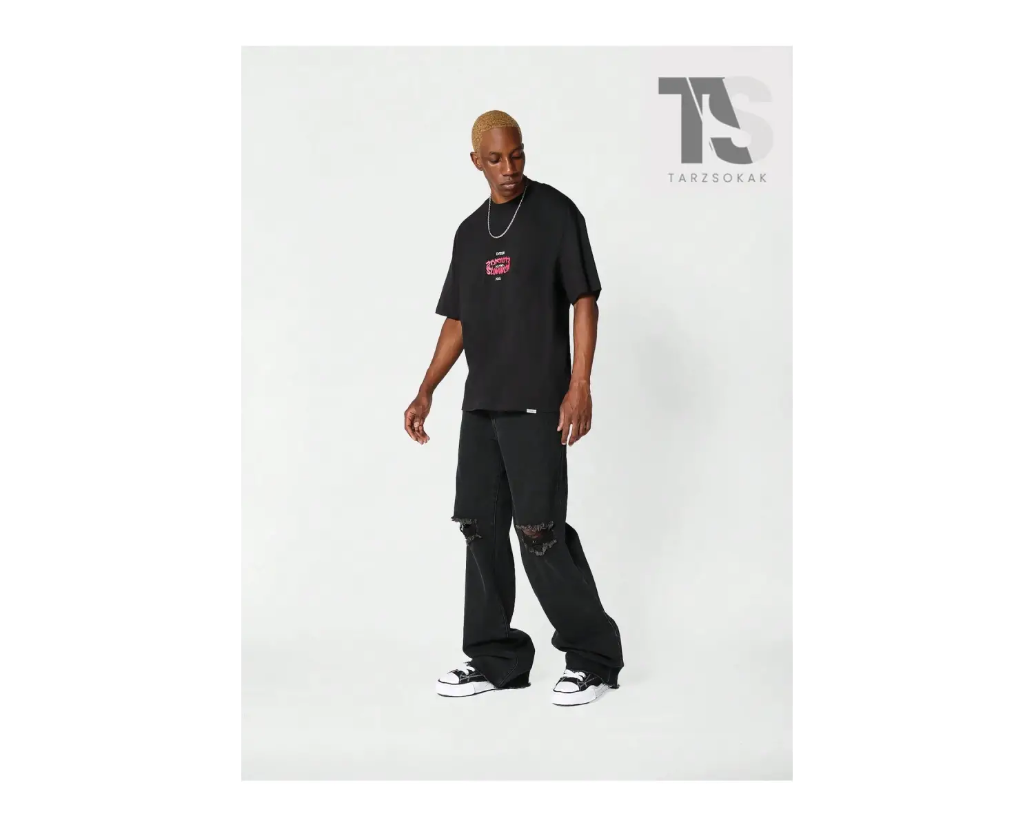 SUMWON Önü ve Arkası Baskılı Tişört