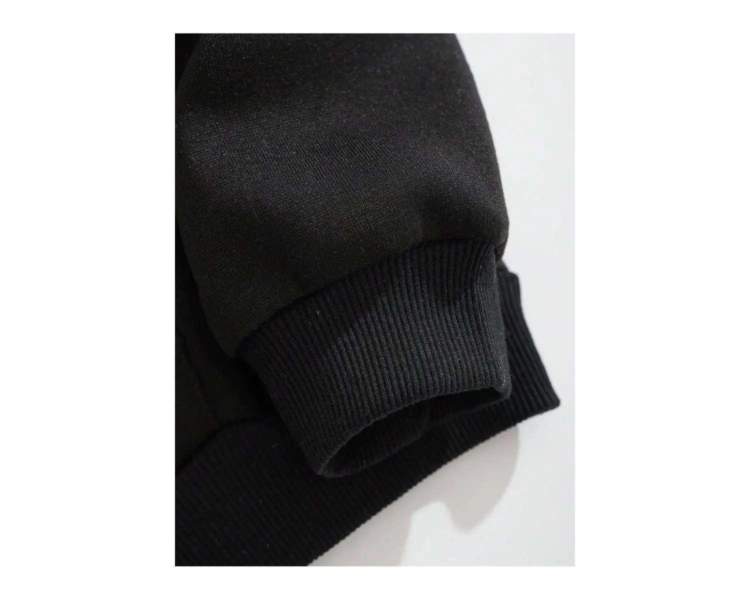 Sun & Moon Print Zip Up Drawstring Lined Hoodie Siyah