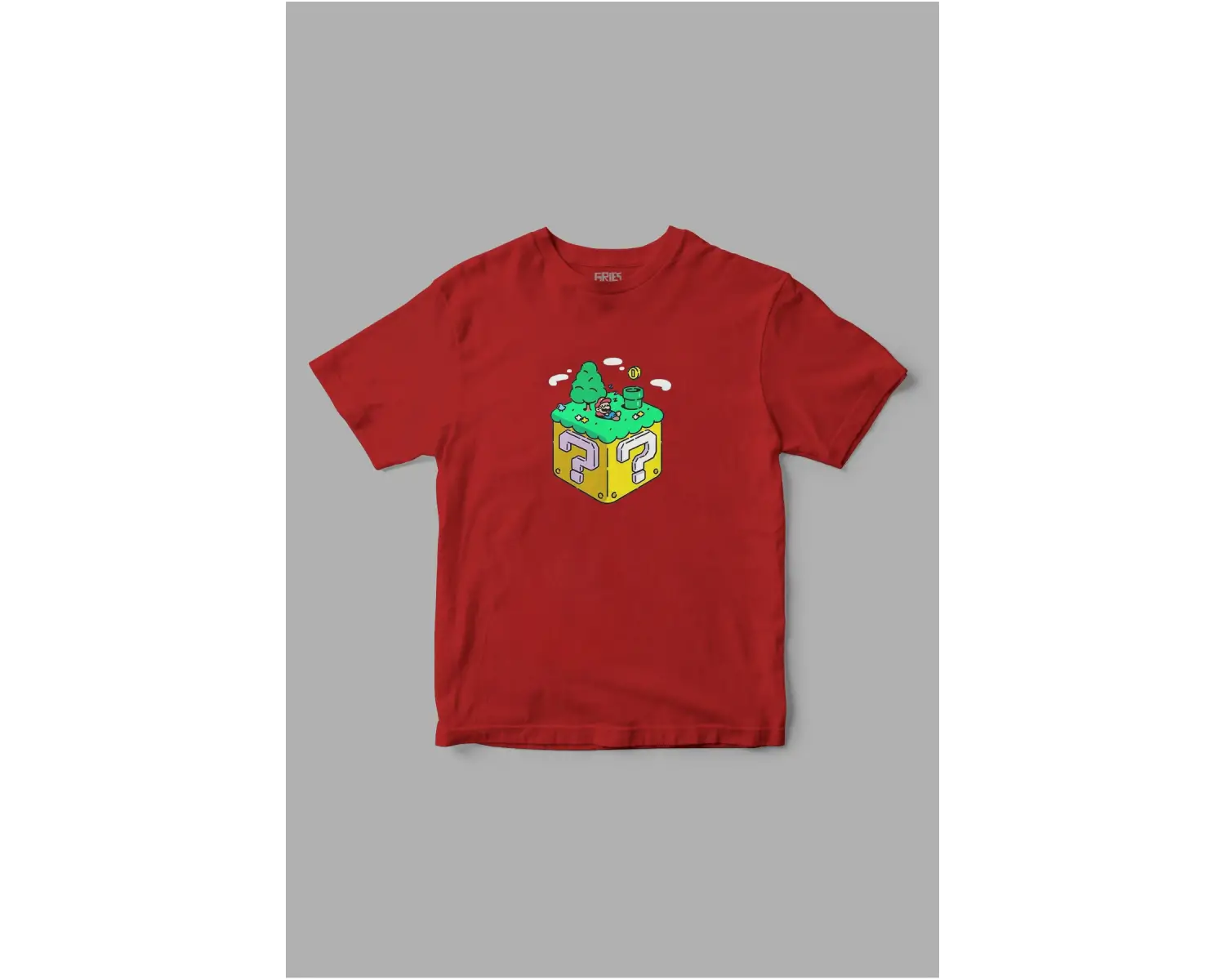 Super Mario Minimal Baskılı Tişört