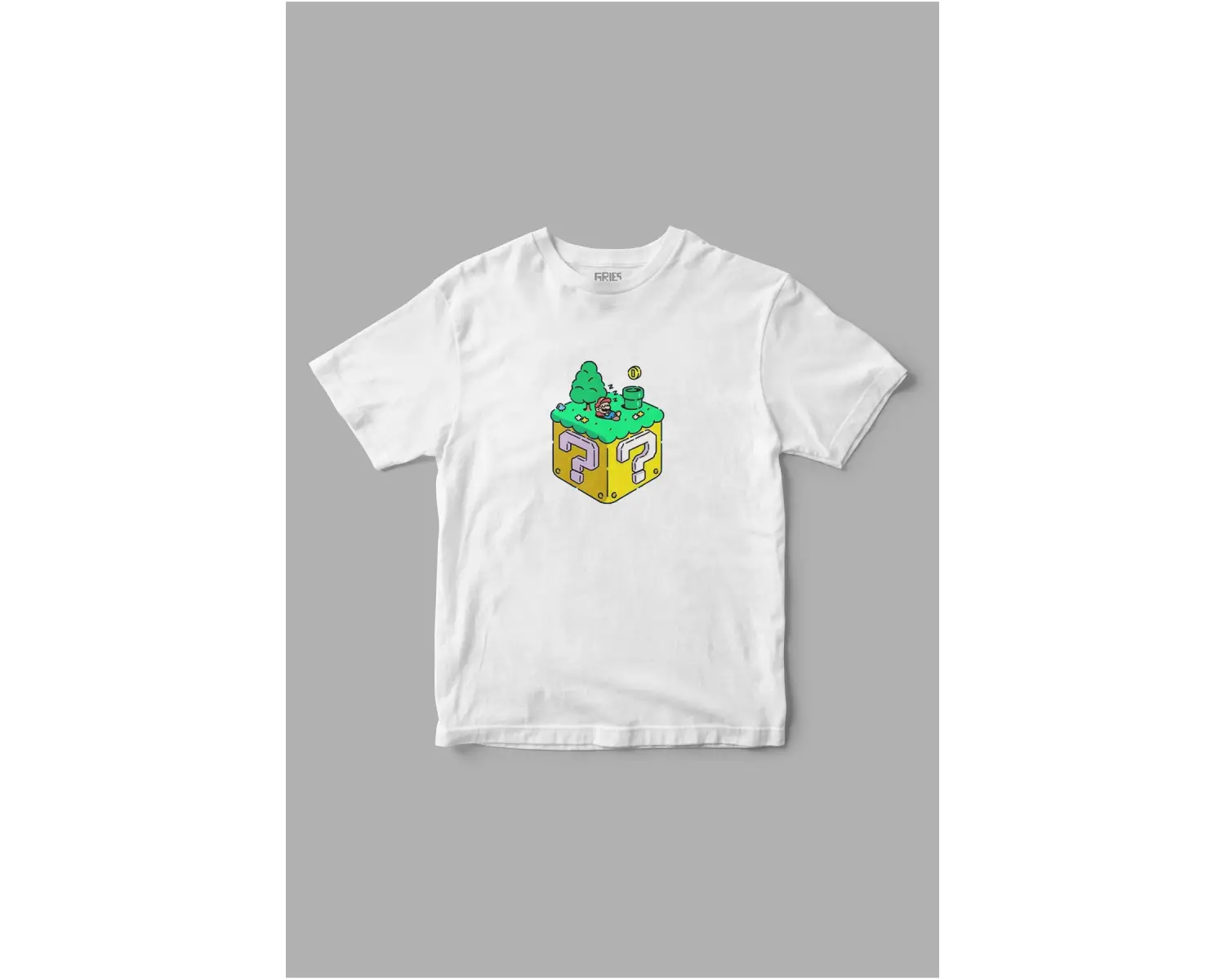 Super Mario Minimal Baskılı Tişört