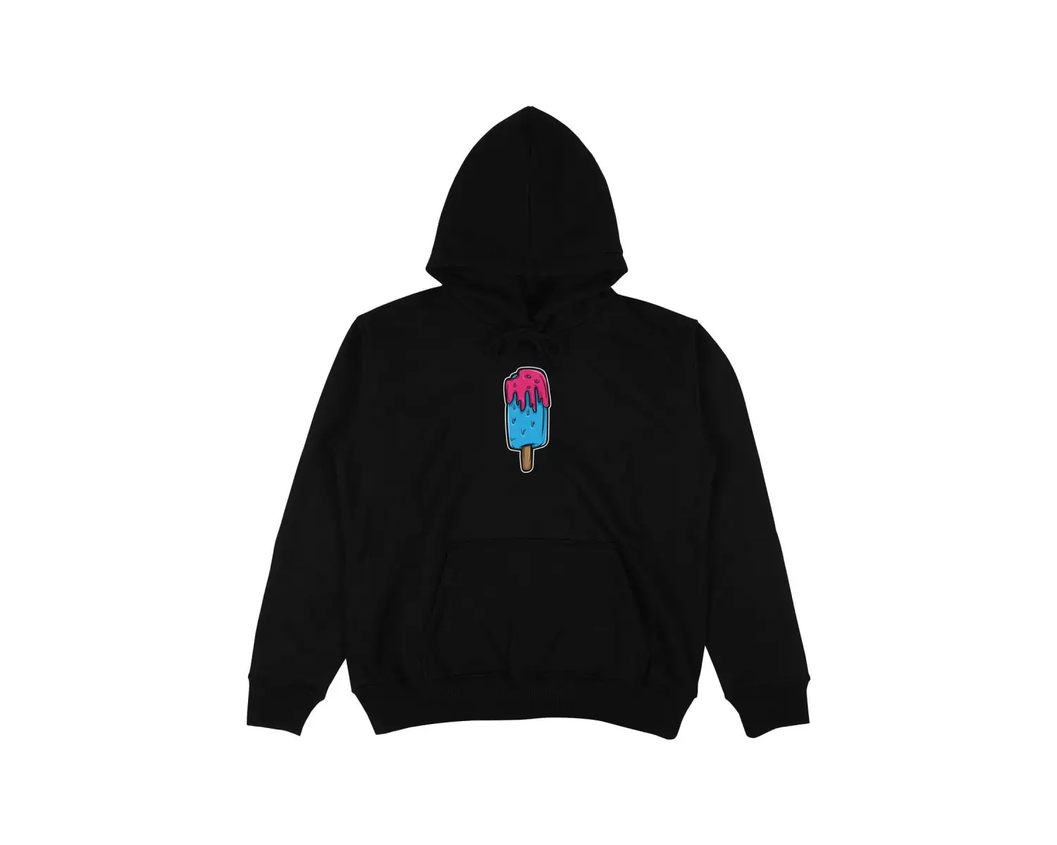 Sweat Life Siyah Oversize Unisex Kapüşonlu Sweatshirt Hoodie