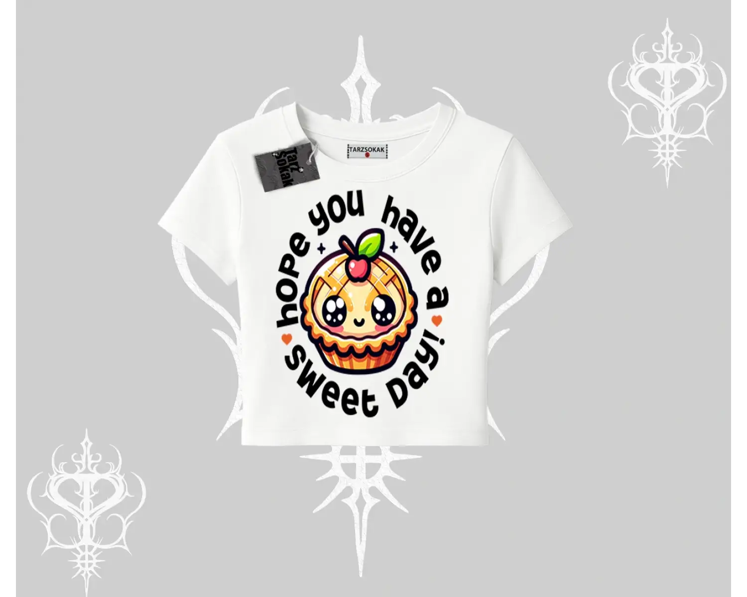 Sweet Day Cupcake Baskılı Babby Tee Tshirt