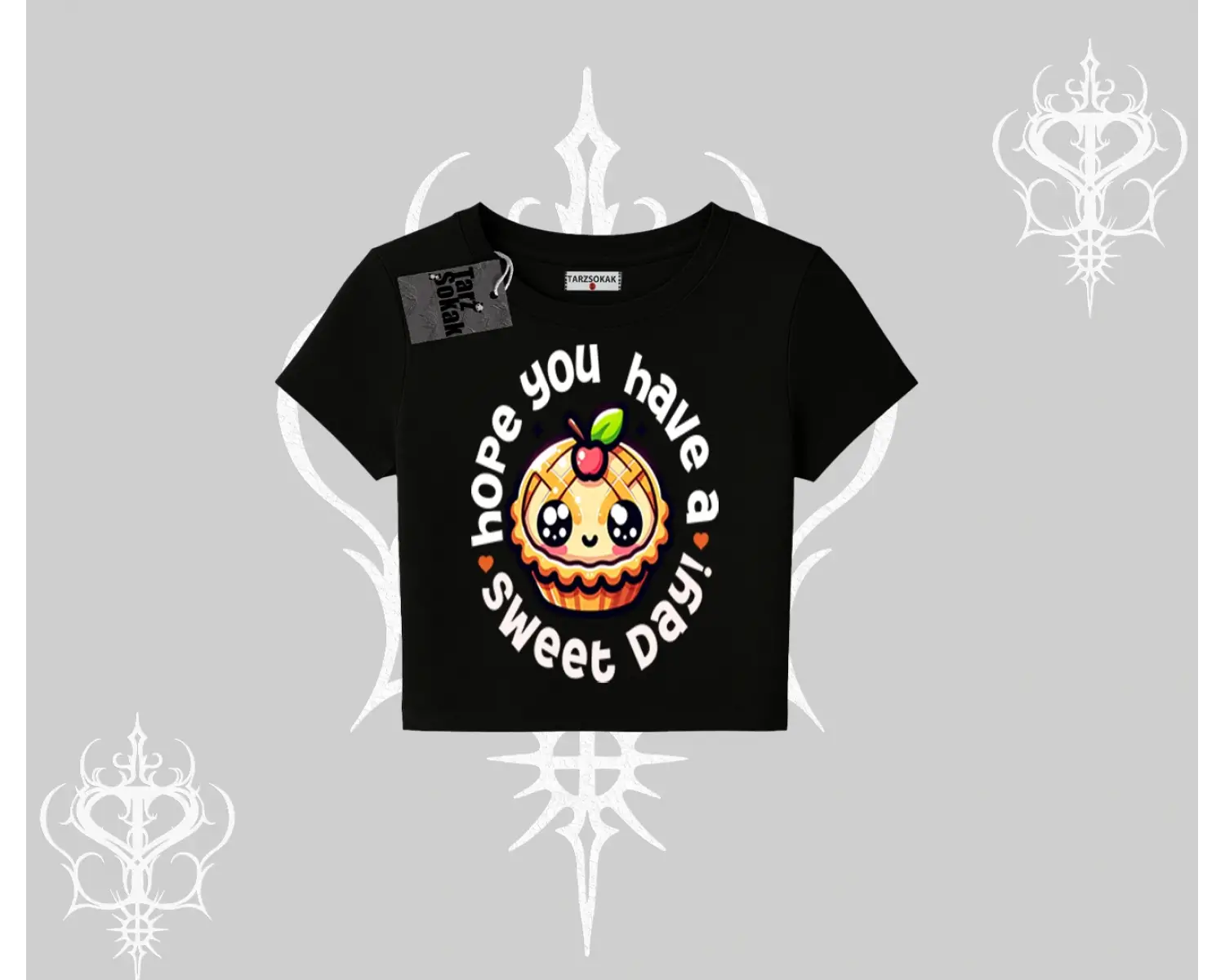 Sweet Day Cupcake Baskılı Babby Tee Tshirt