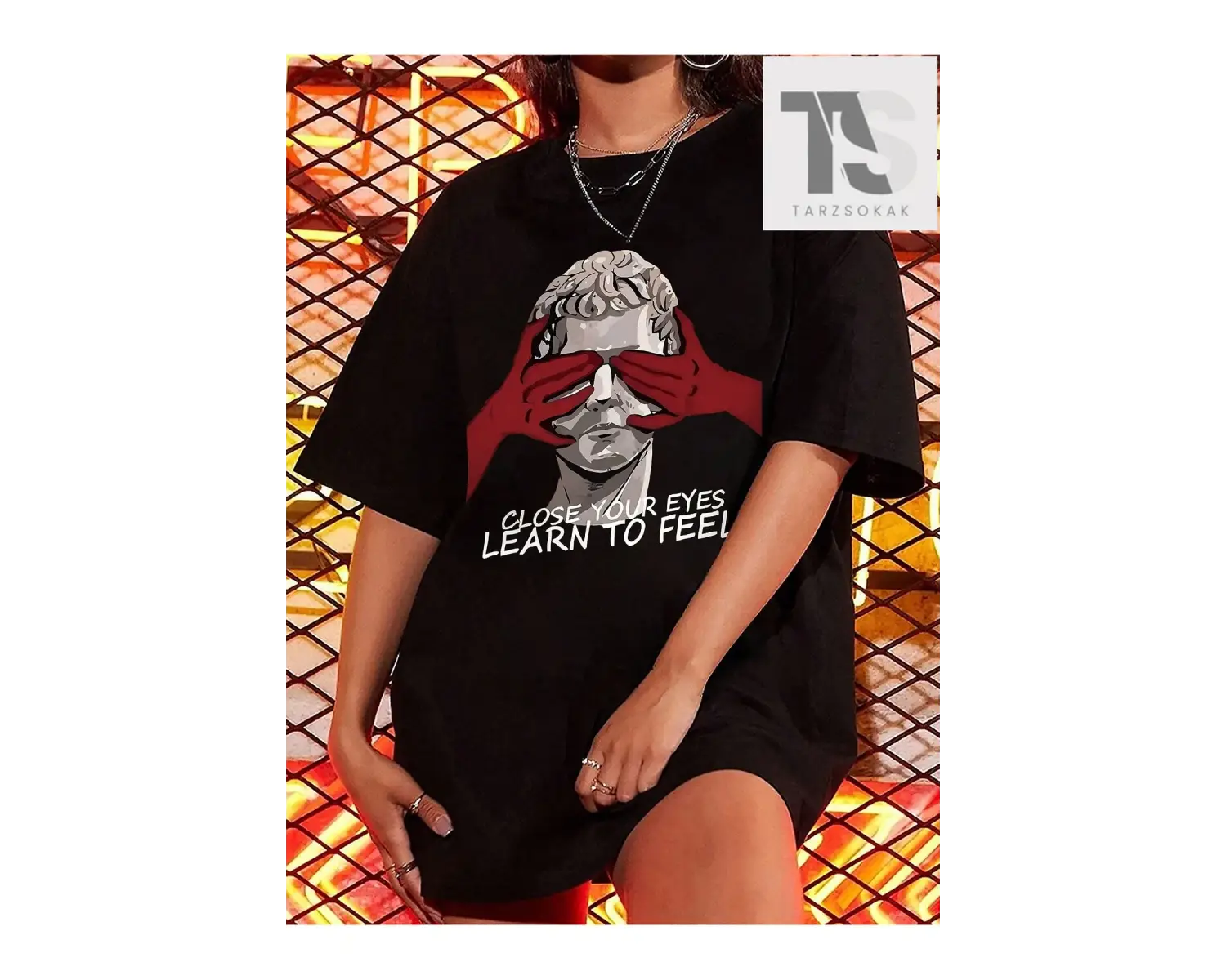 SXY Araba Meraklıları İçin Alev Harf Desenli Baskılı Erkek Tişört