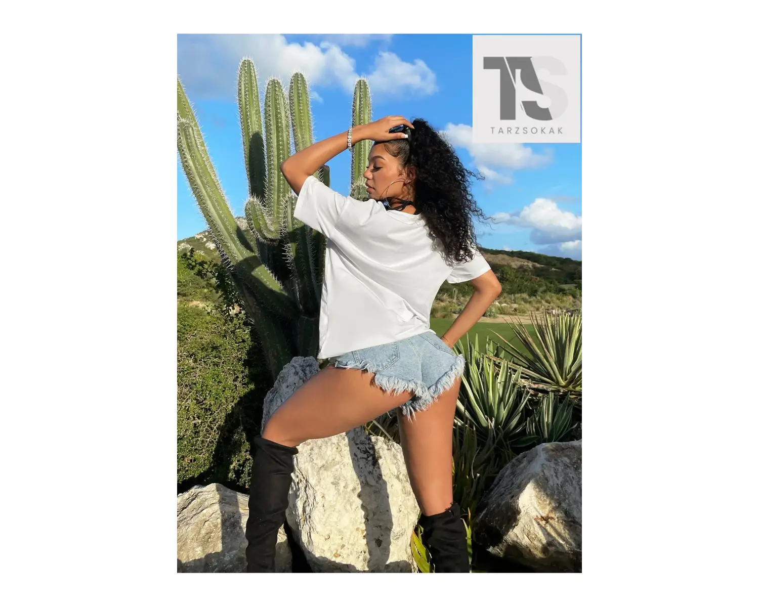 SXY Araba ve Harf Grafikli Damla Omuz Tişörtü