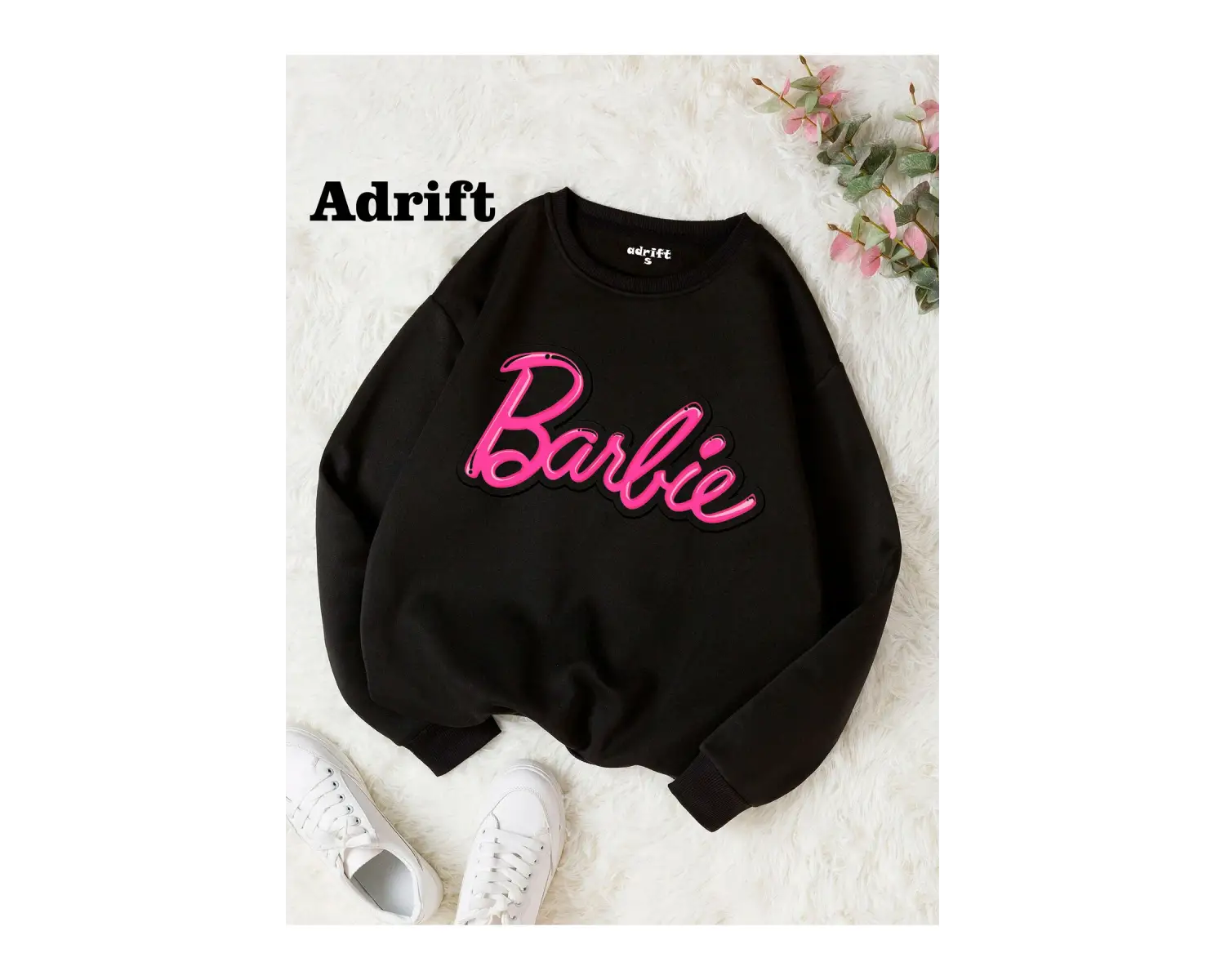Tasarım Sweatshirt Siyah
