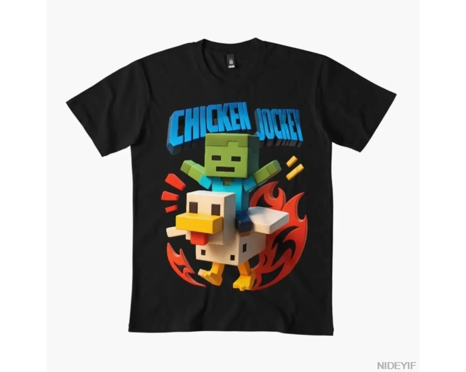 Tavuk Jokeyi kare tişört Erkekler Kadınlar için %100 Pamuklu Tişörtler Kısa Kollu Üstler 1230